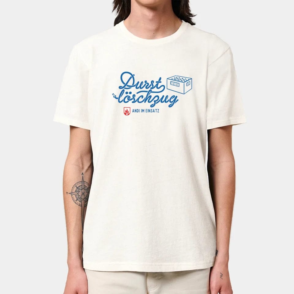 TeeInBlue Personalisiertes T-Shirt "Durstlöschzug" - aus nachhaltiger und fairer Produktion