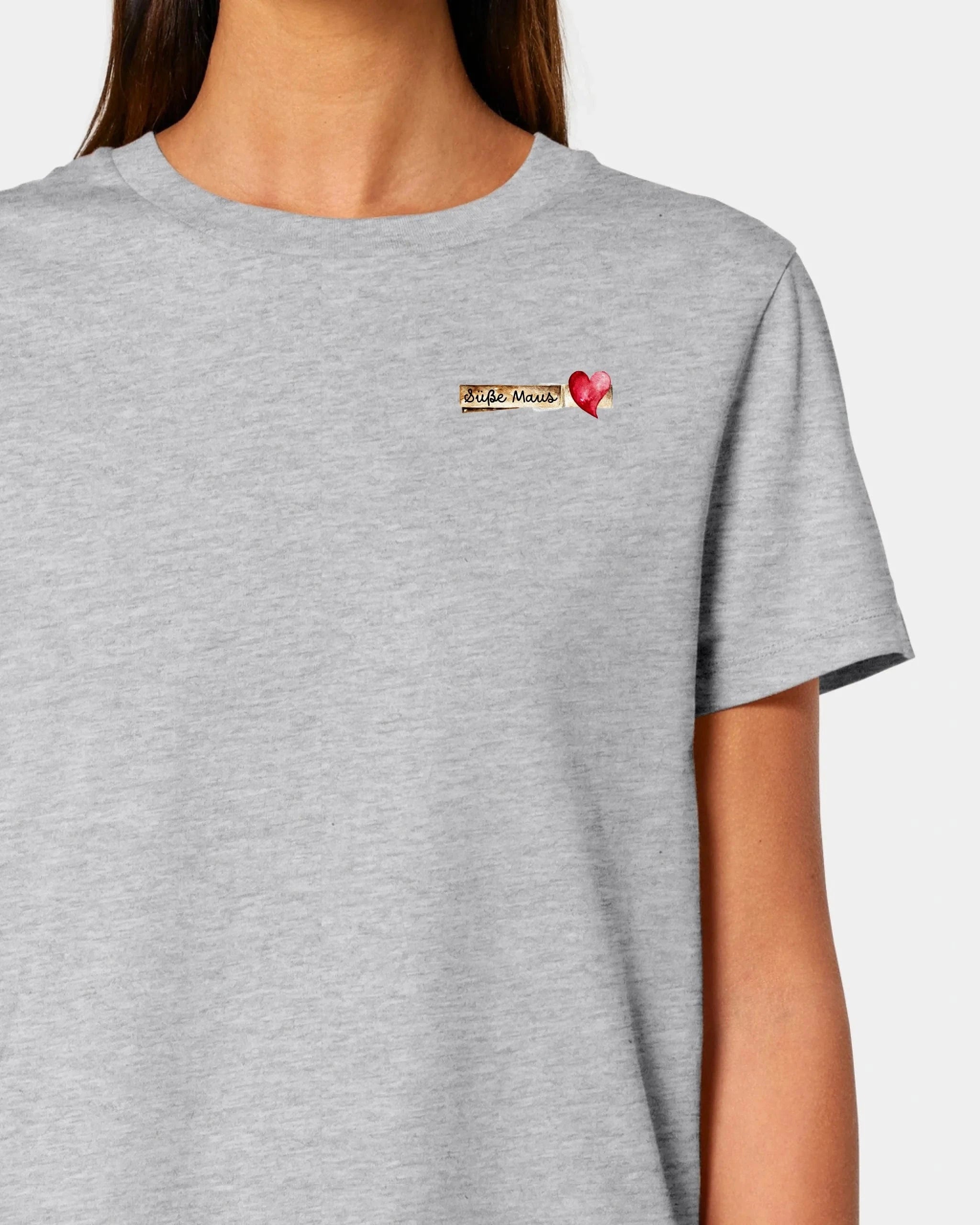 Schmidt Digitaldruck GmbH Personalisiertes T-Shirt "Glubbal" Damen / Heather Grey / XS - aus nachhaltiger und fairer Produktion