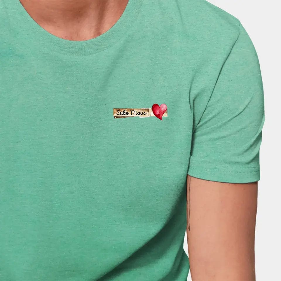 TeeInBlue Personalisiertes T-Shirt "Glubbal" Stanley/Stella Creator / mid heather green / XXS - aus nachhaltiger und fairer Produktion