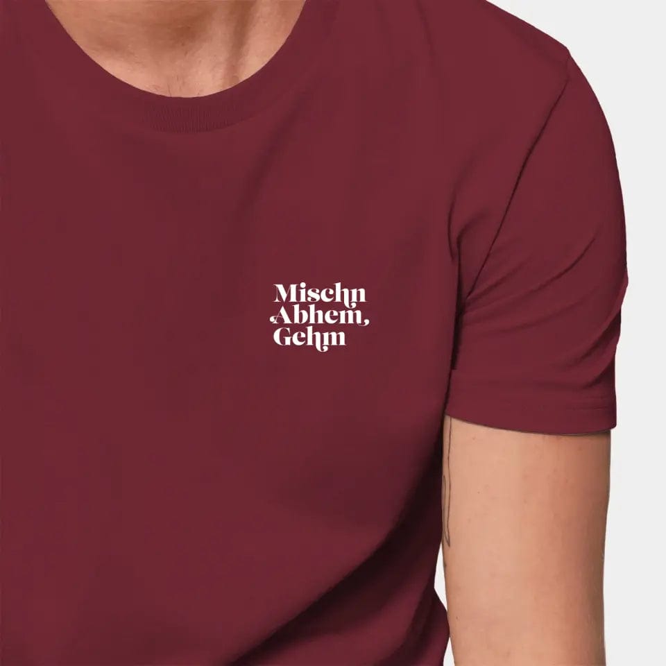 TeeInBlue Personalisiertes T-Shirt "Kartenspiel" Stanley/Stella Creator / burgundy / XXS - aus nachhaltiger und fairer Produktion