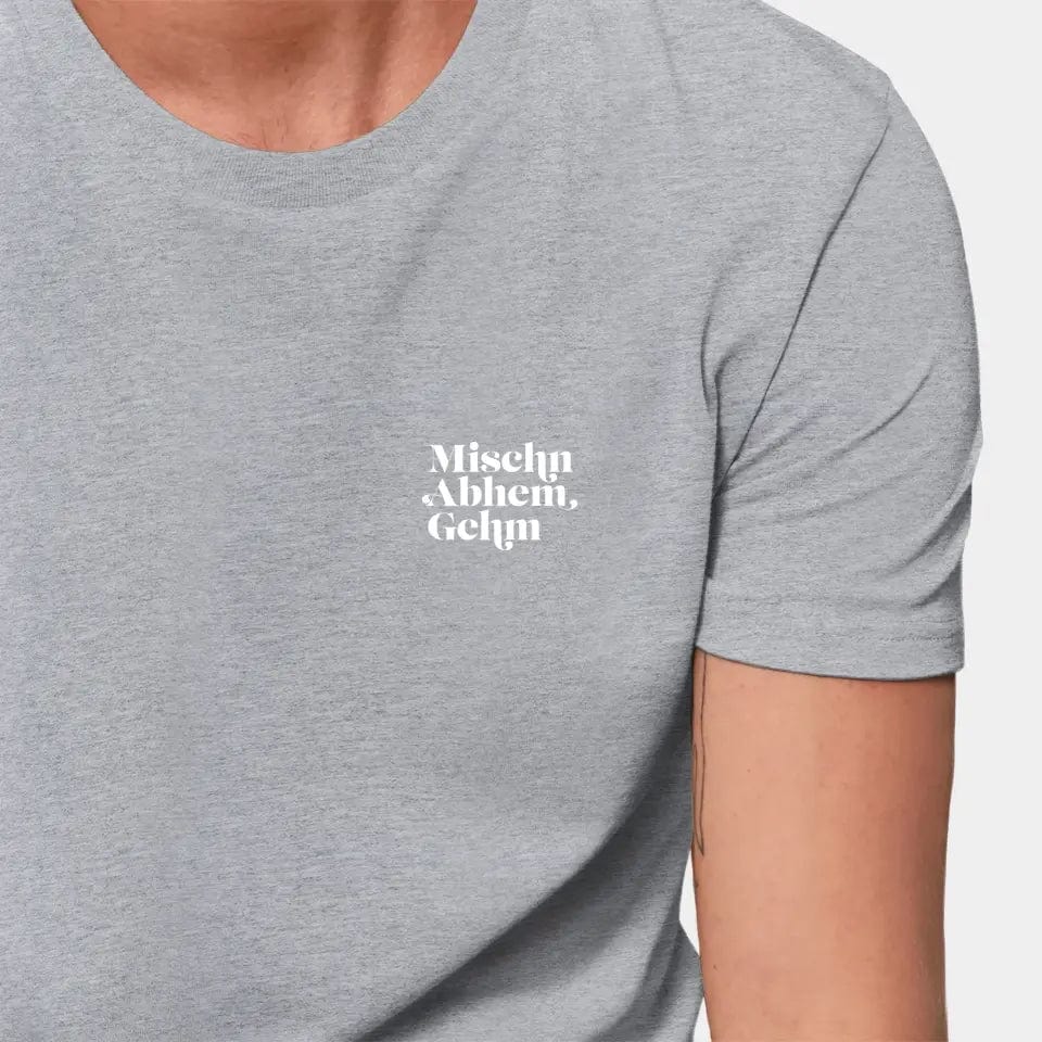 TeeInBlue Personalisiertes T-Shirt "Kartenspiel" Stanley/Stella Creator / heather grey / XXS - aus nachhaltiger und fairer Produktion