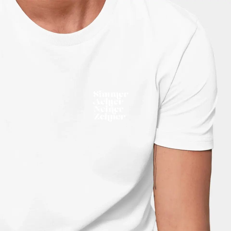 TeeInBlue Personalisiertes T-Shirt "Spielkarten" Stanley/Stella Creator / weiß / XXS - aus nachhaltiger und fairer Produktion