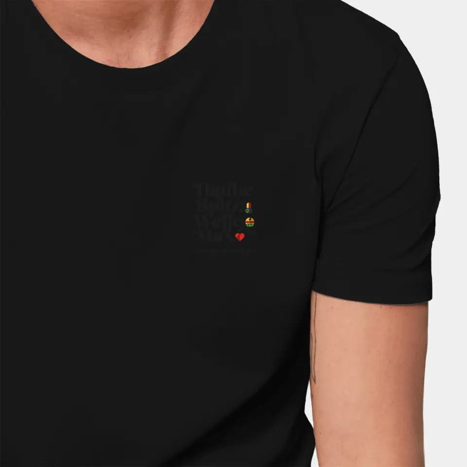 TeeInBlue Personalisiertes T-Shirt "Watten" Stanley/Stella Creator / schwarz / XXS - aus nachhaltiger und fairer Produktion