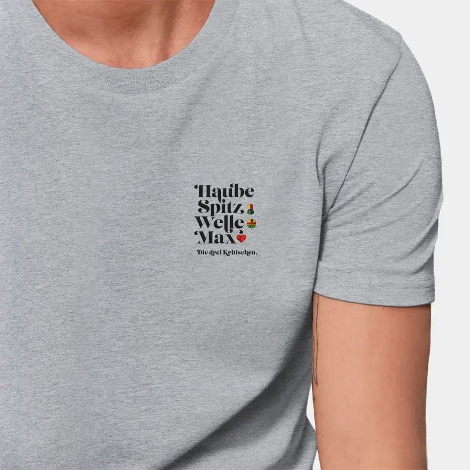 TeeInBlue Personalisiertes T-Shirt "Watten" Stanley/Stella Creator / heather grey / XXS - aus nachhaltiger und fairer Produktion