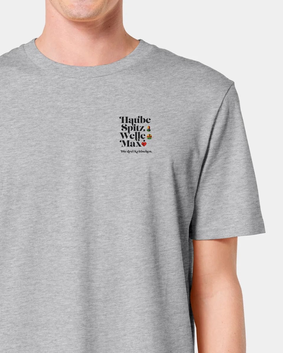 TeeInBlue Personalisiertes T-Shirt "Watten" Unisex / Heather Grey / XXS - aus nachhaltiger und fairer Produktion