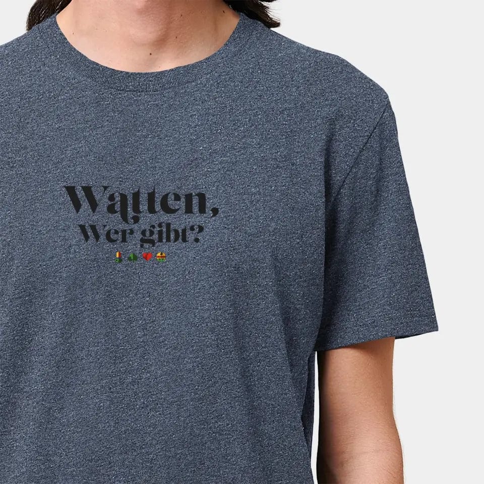 TeeInBlue Personalisiertes T-Shirt "Watten - Wer gibt?" Stanley/Stella Creator / RE-navy / XXS - aus nachhaltiger und fairer Produktion