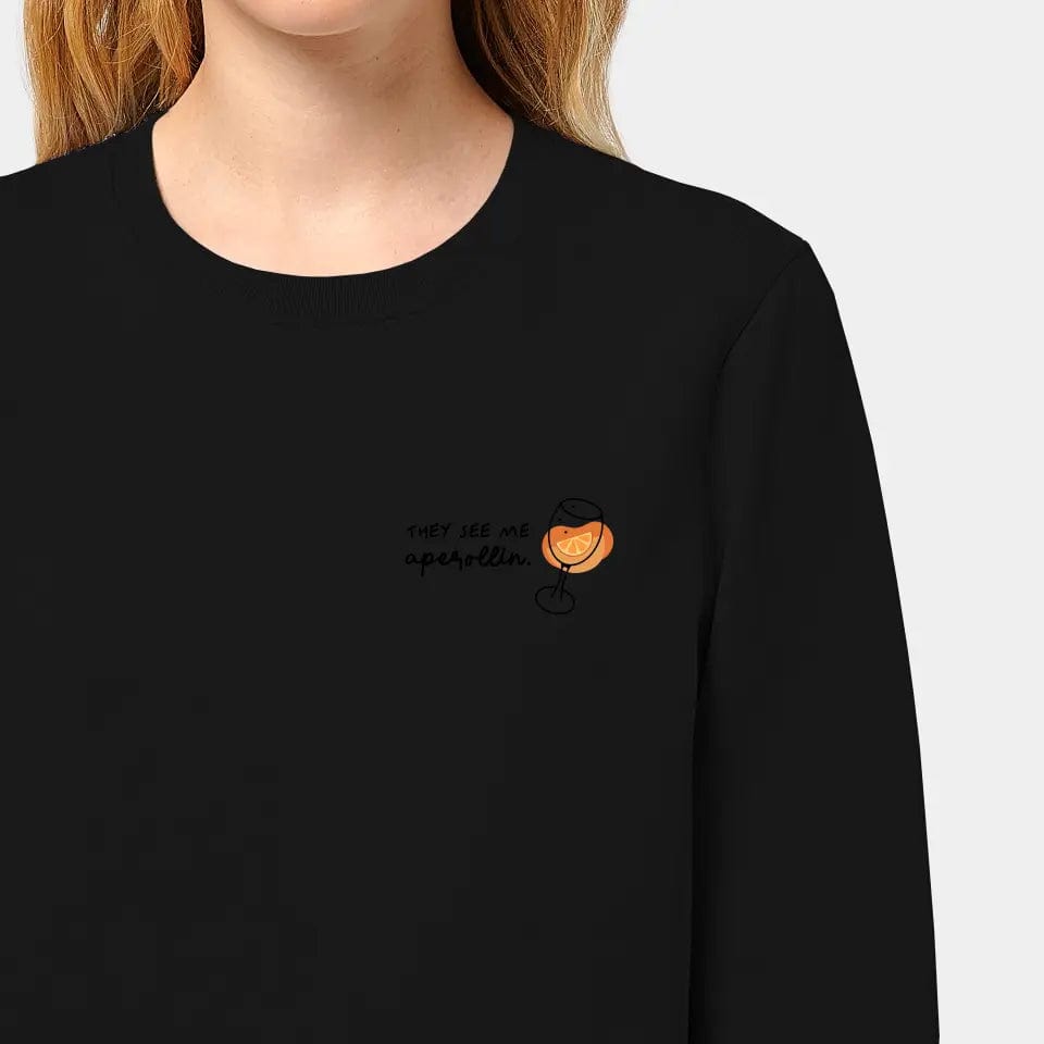 TeeInBlue Sweatshirt "Aperol" Stanley/Stella Roller / schwarz / 3XL - aus nachhaltiger und fairer Produktion