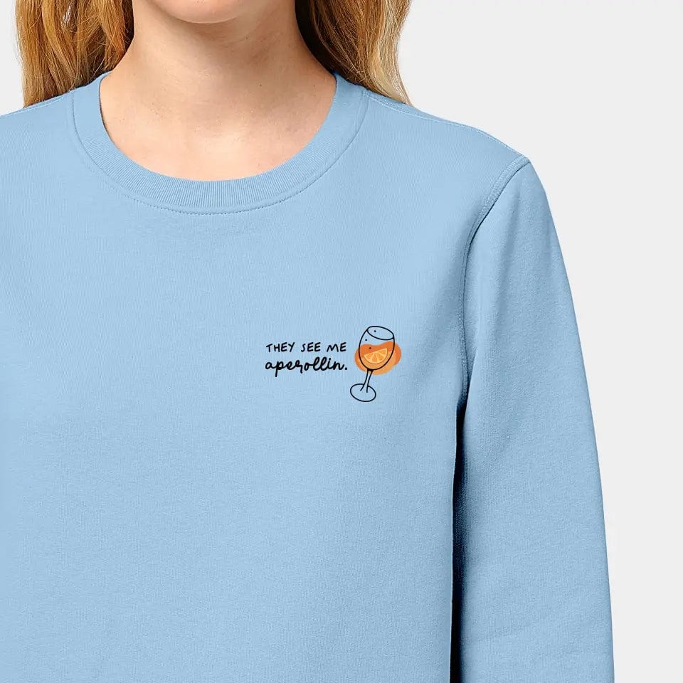 TeeInBlue Sweatshirt "Aperol" Stanley/Stella Roller / sky blue / 3XL - aus nachhaltiger und fairer Produktion