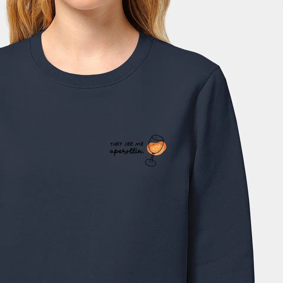 TeeInBlue Sweatshirt "Aperol" Stanley/Stella Roller / india ink grey / 3XL - aus nachhaltiger und fairer Produktion