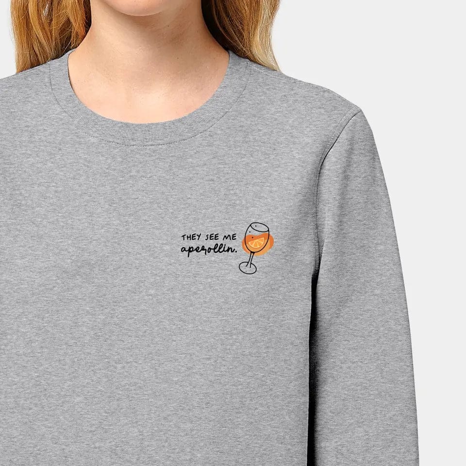 TeeInBlue Sweatshirt "Aperol" Stanley/Stella Roller / heather grey / 3XL - aus nachhaltiger und fairer Produktion