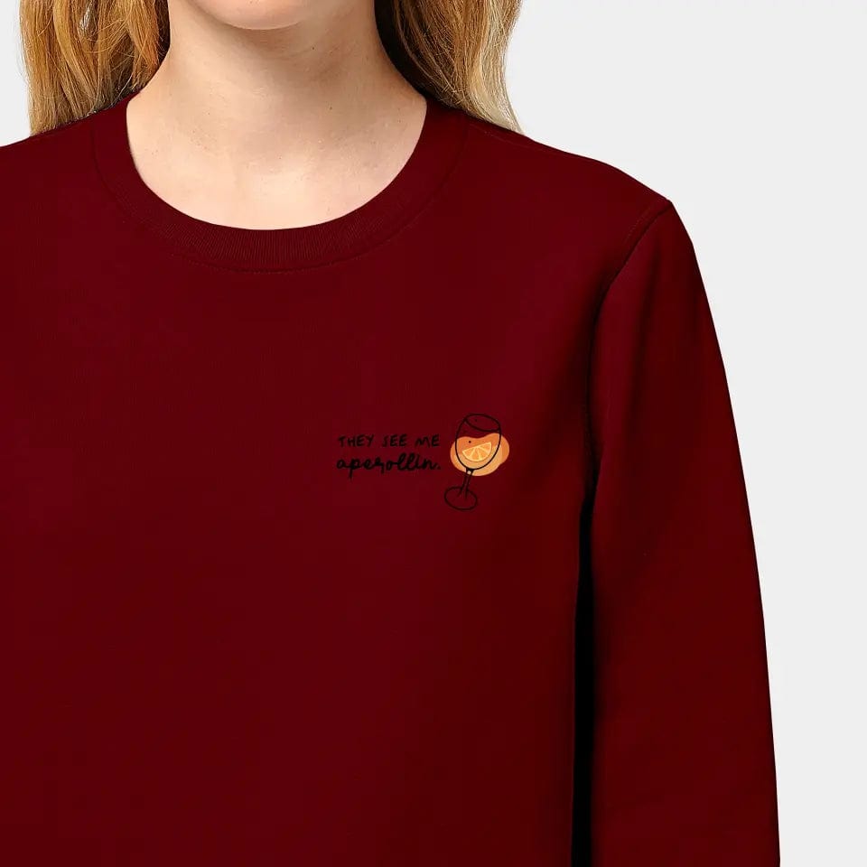 TeeInBlue Sweatshirt "Aperol" Stanley/Stella Roller / burgundy / 3XL - aus nachhaltiger und fairer Produktion