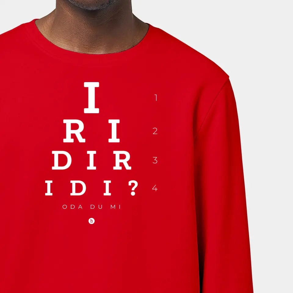 TeeInBlue Sweatshirt "Iridiridi" Stanley/Stella Roller / rot / 3XL - aus nachhaltiger und fairer Produktion