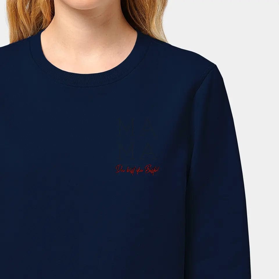 TeeInBlue Sweatshirt "Mama" Stanley/Stella Roller / french navy / 3XL - aus nachhaltiger und fairer Produktion