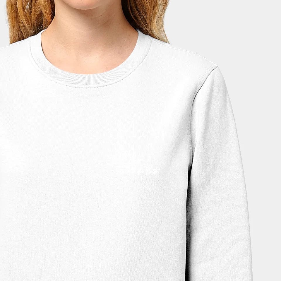 TeeInBlue Sweatshirt "Mama" Stanley/Stella Roller / weiß / XS - aus nachhaltiger und fairer Produktion