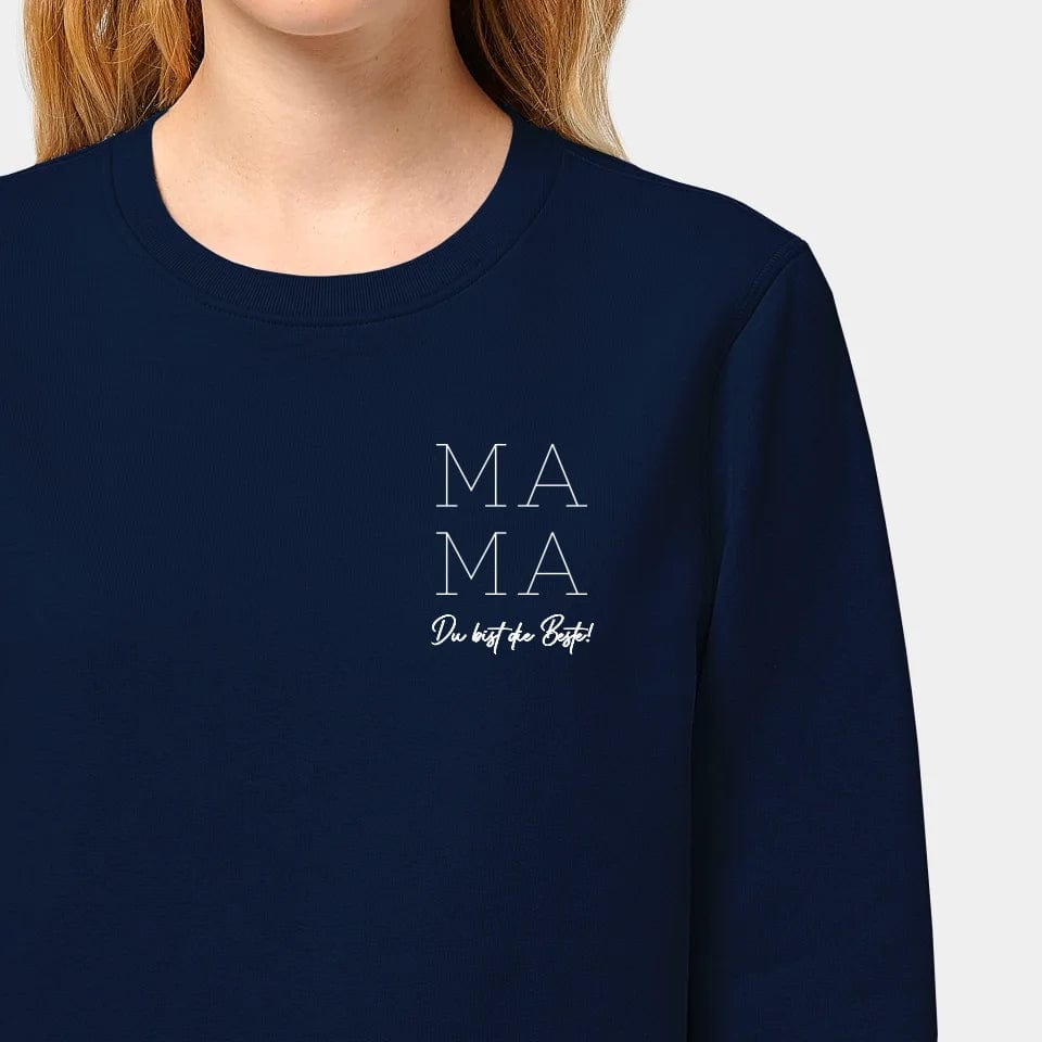 TeeInBlue Sweatshirt "Mama" Stanley/Stella Roller / french navy / XXS - aus nachhaltiger und fairer Produktion