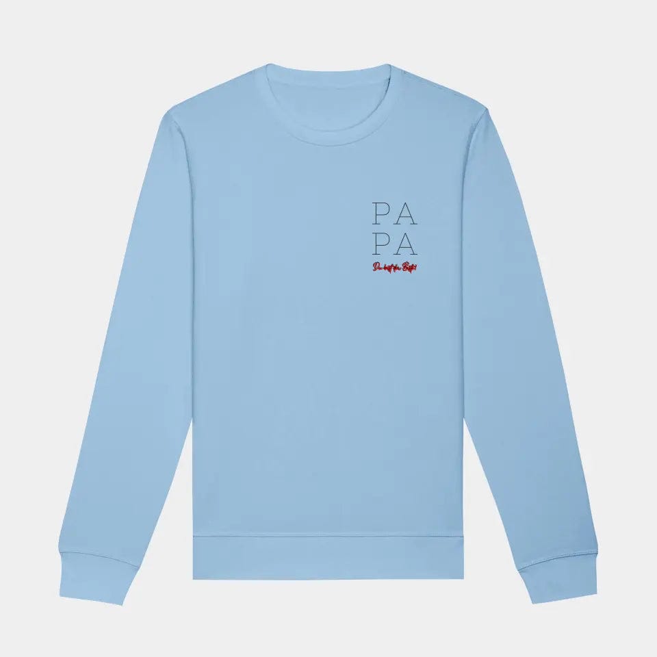 TeeInBlue Sweatshirt "Papa" - aus nachhaltiger und fairer Produktion