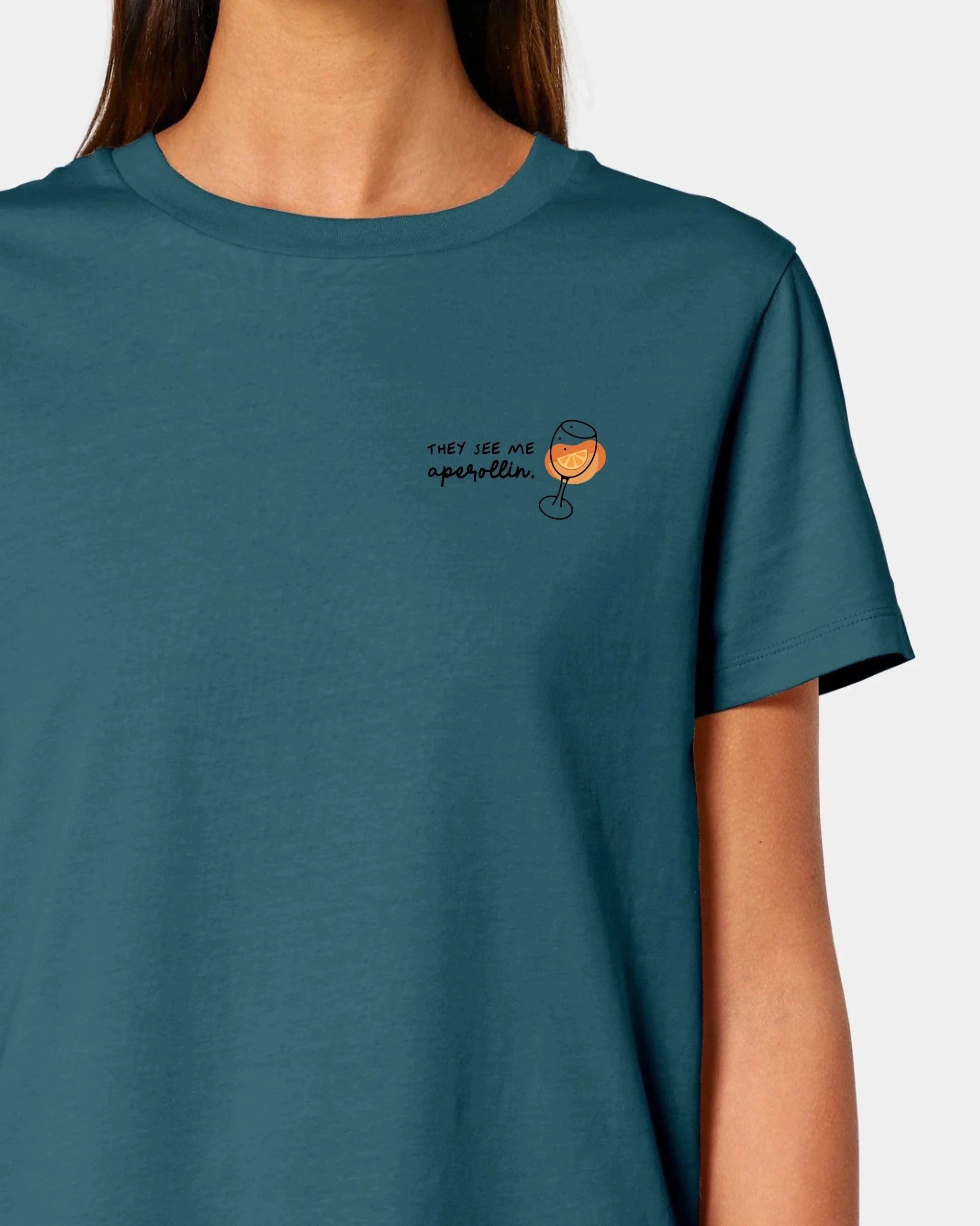 Schmidt Digitaldruck GmbH T-Shirt "Aperol" Damen / Stargazer / XS - aus nachhaltiger und fairer Produktion