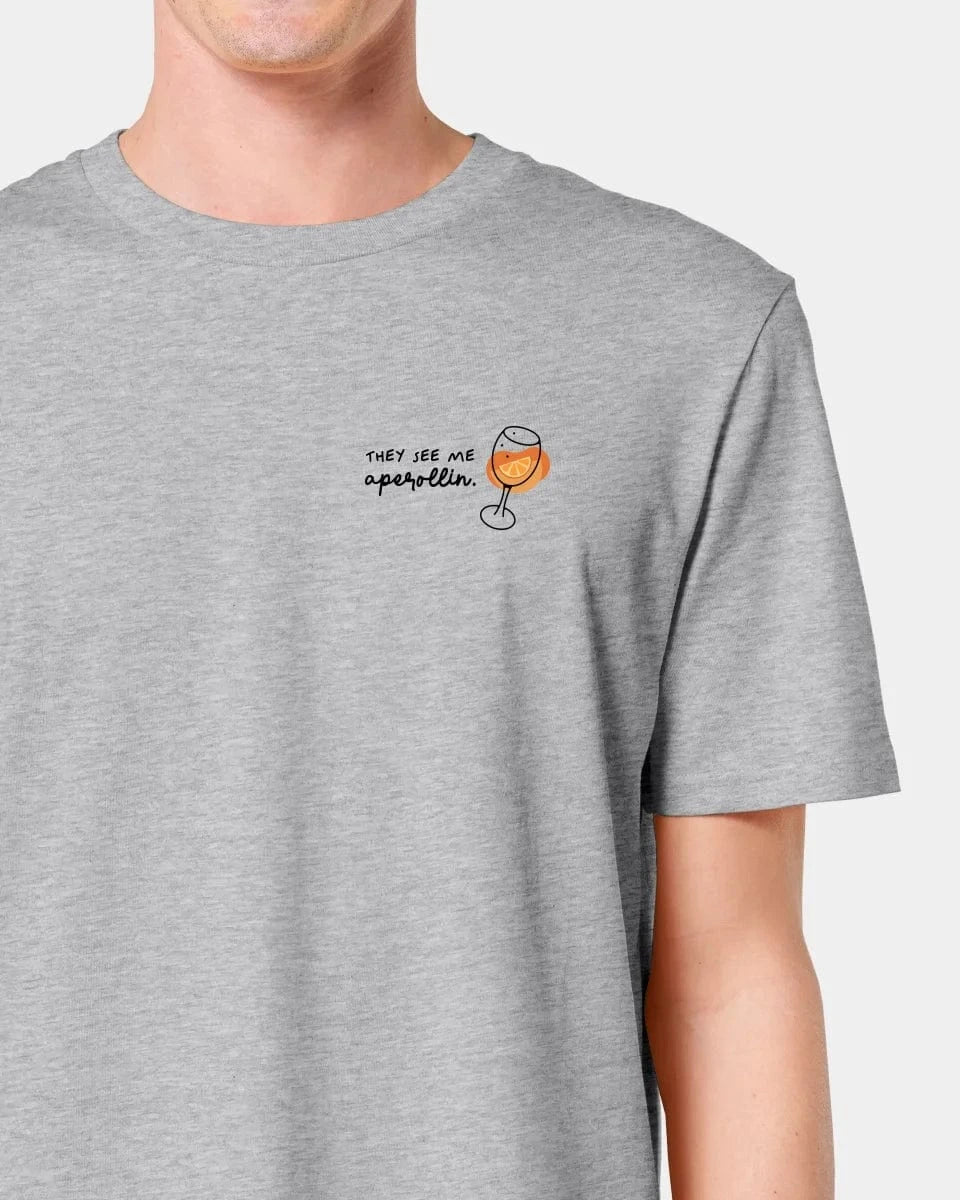 Schmidt Digitaldruck GmbH T-Shirt "Aperol" Unisex / Heather Grey / XXS - aus nachhaltiger und fairer Produktion