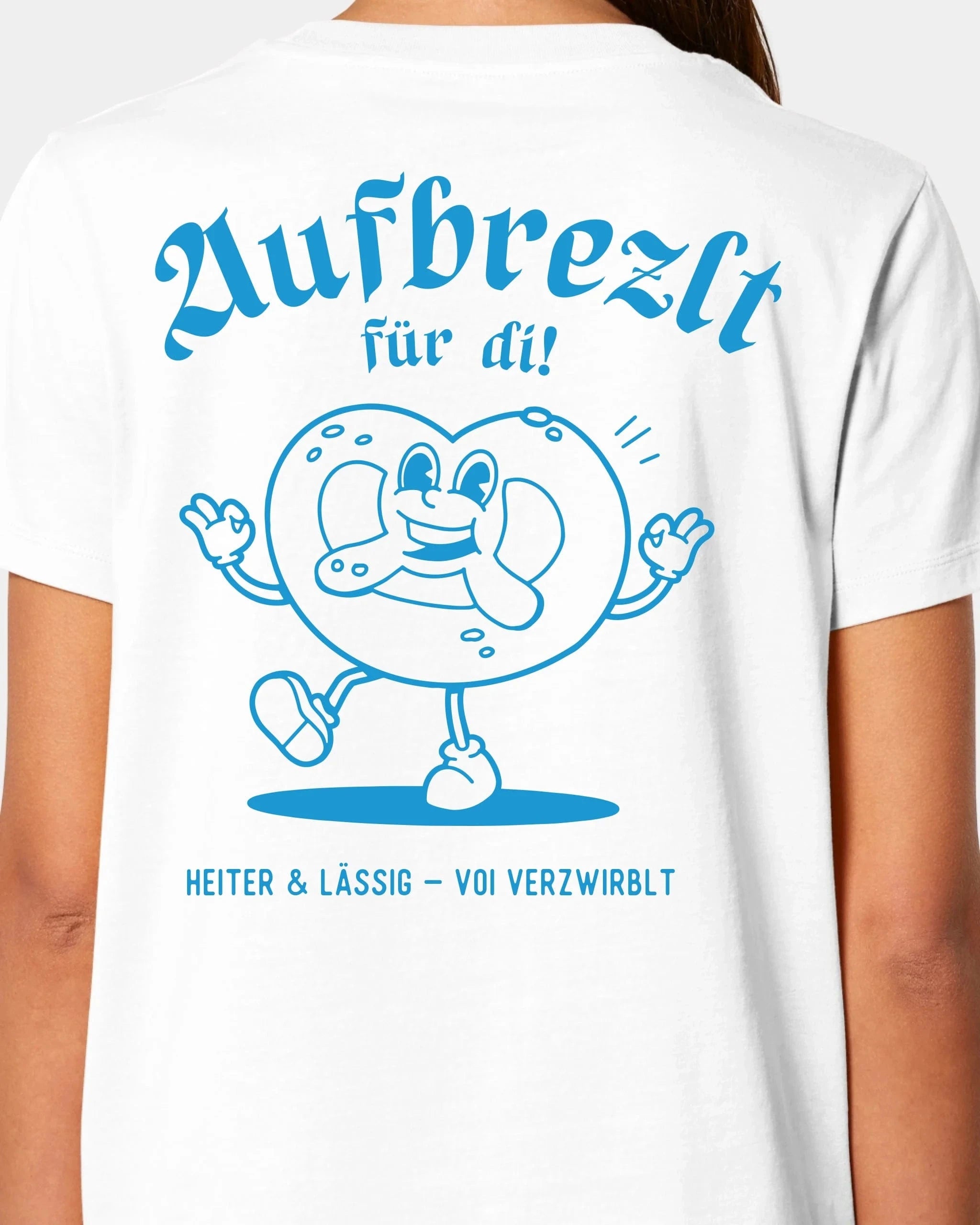 Schmidt Digitaldruck GmbH T-Shirt "Aufbrezlt" Damen / Weiß / XS - aus nachhaltiger und fairer Produktion