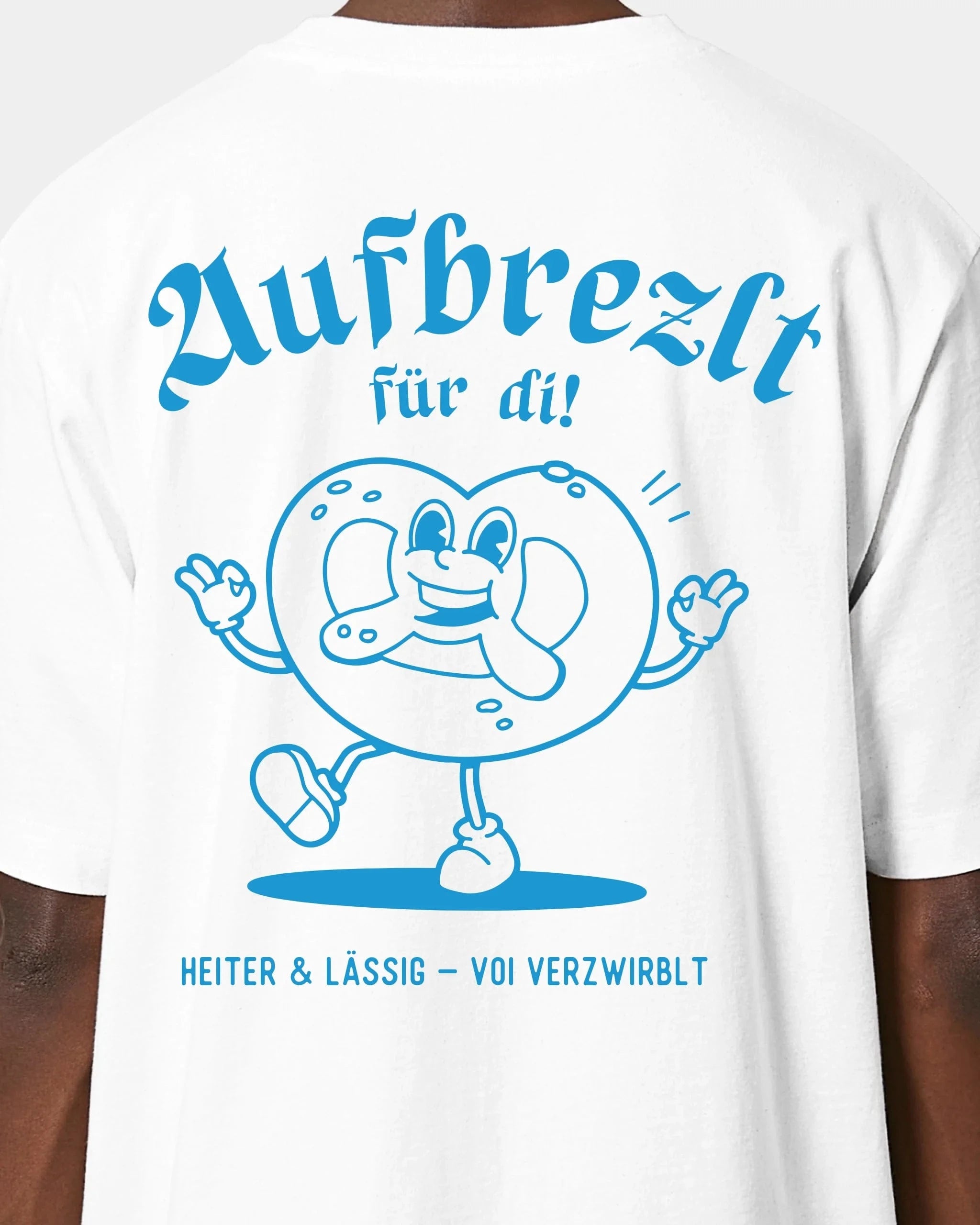 Schmidt Digitaldruck GmbH T-Shirt "Aufbrezlt" Oversized / Weiß / XXS - aus nachhaltiger und fairer Produktion