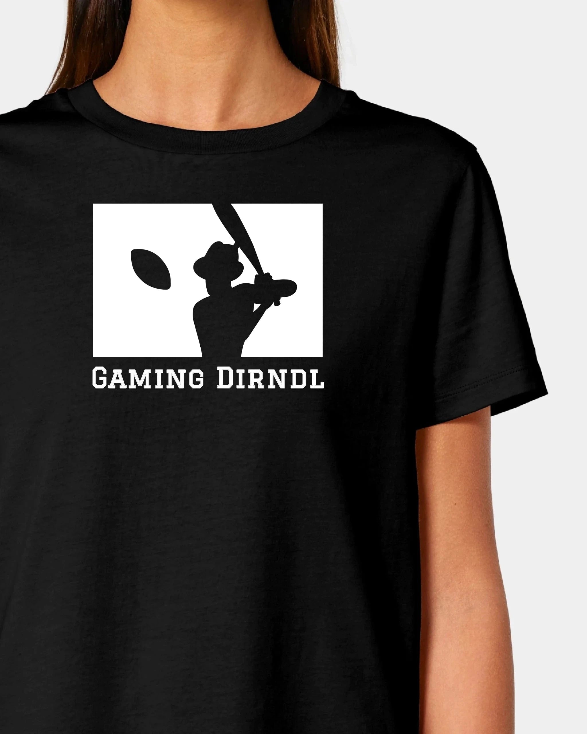 Schmidt Digitaldruck GmbH T-Shirt "Baseball" Damen / Schwarz / XS - aus nachhaltiger und fairer Produktion