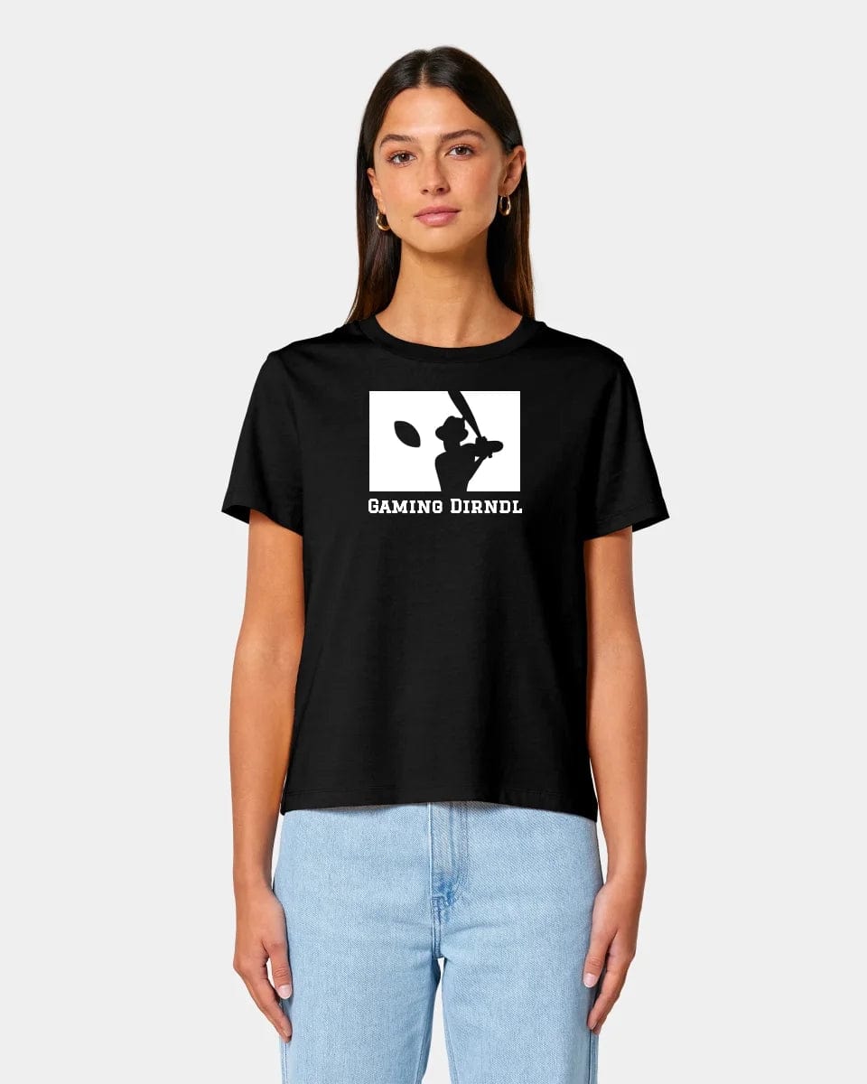 Projekt T-Shirt "Baseball" Damen / Schwarz / XS - aus nachhaltiger und fairer Produktion