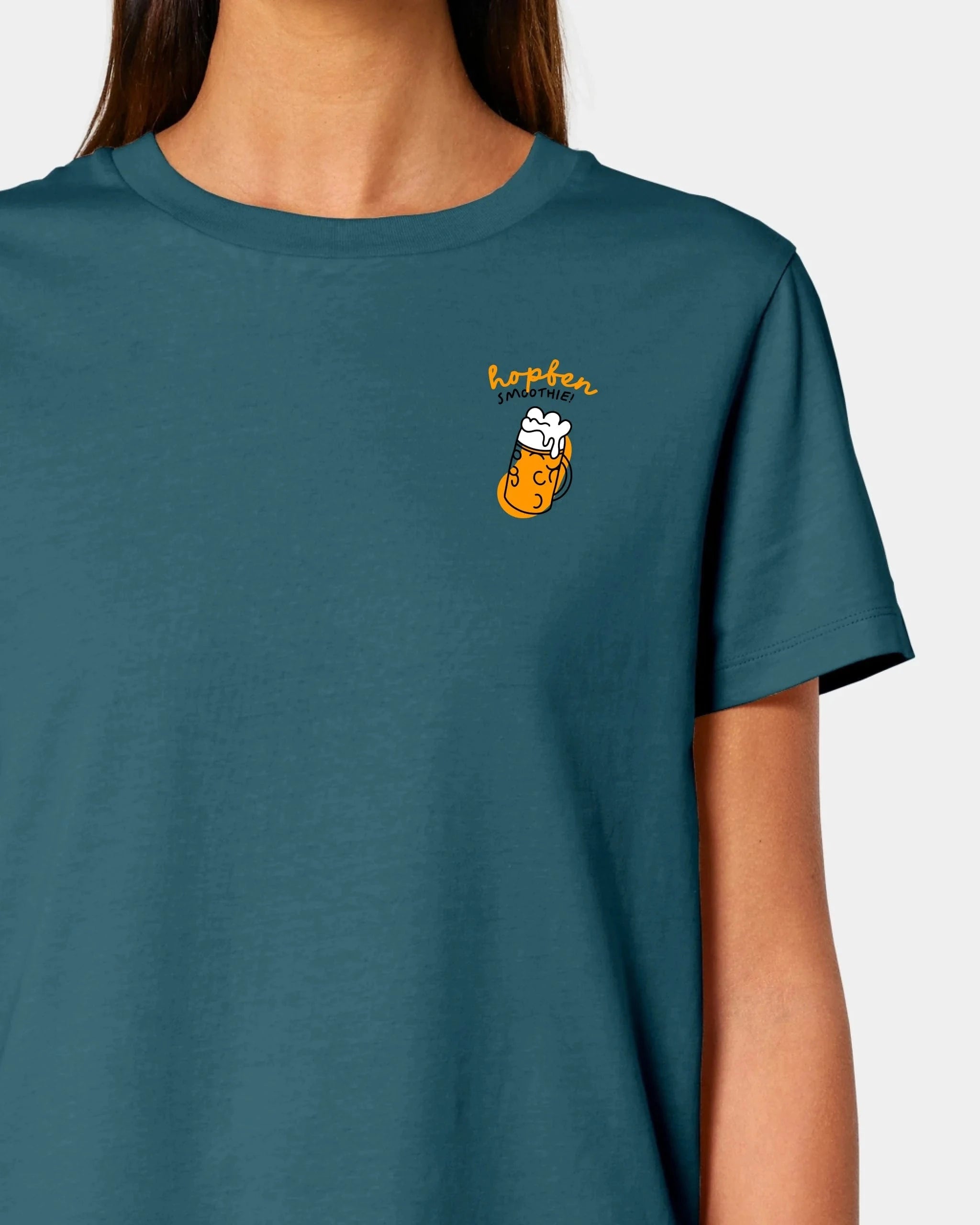 Schmidt Digitaldruck GmbH T-Shirt "Bier" Damen / Stargazer / XS - aus nachhaltiger und fairer Produktion