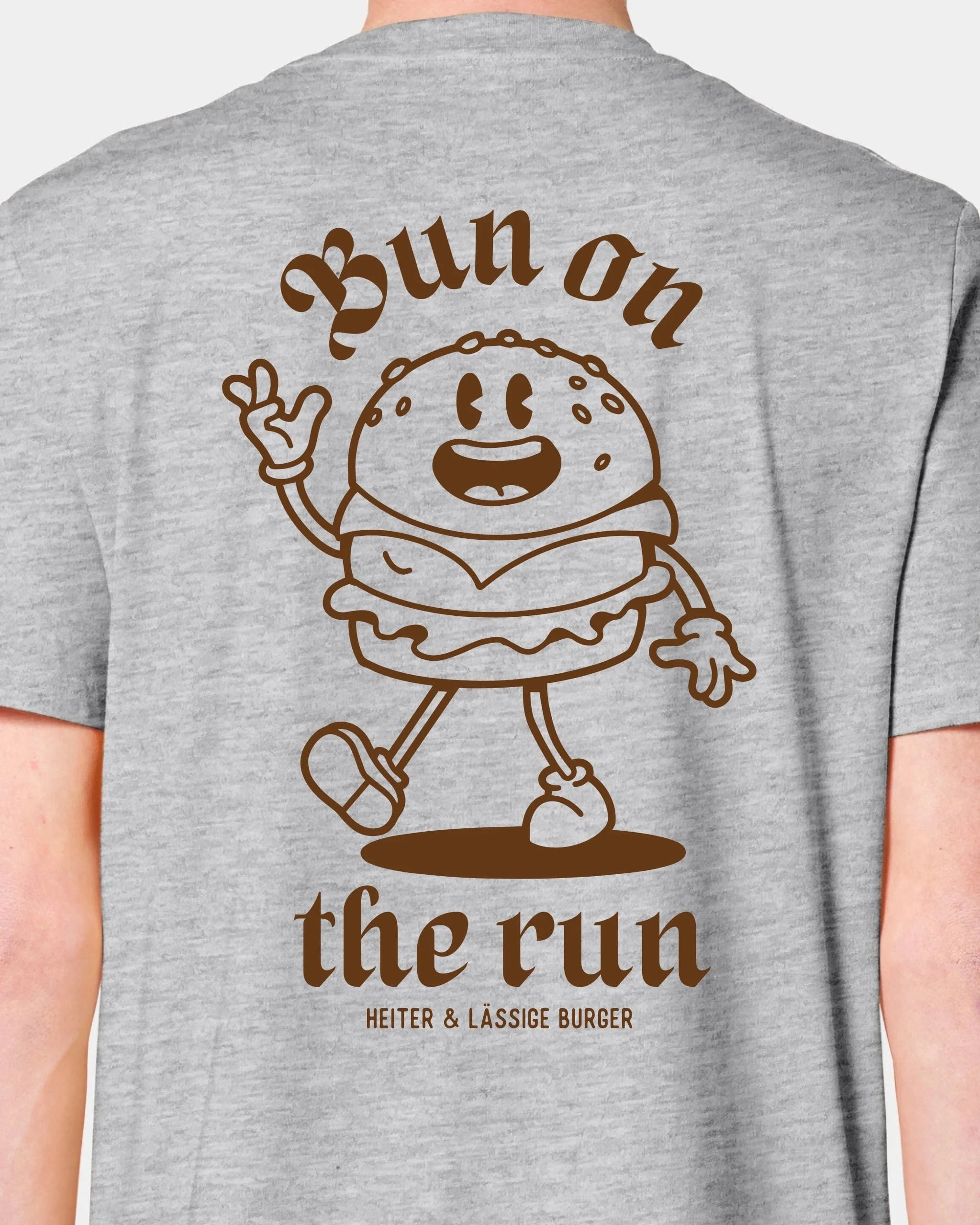 Schmidt Digitaldruck GmbH T-Shirt "Bun on the run" Unisex / Heather Grey / XXS - aus nachhaltiger und fairer Produktion