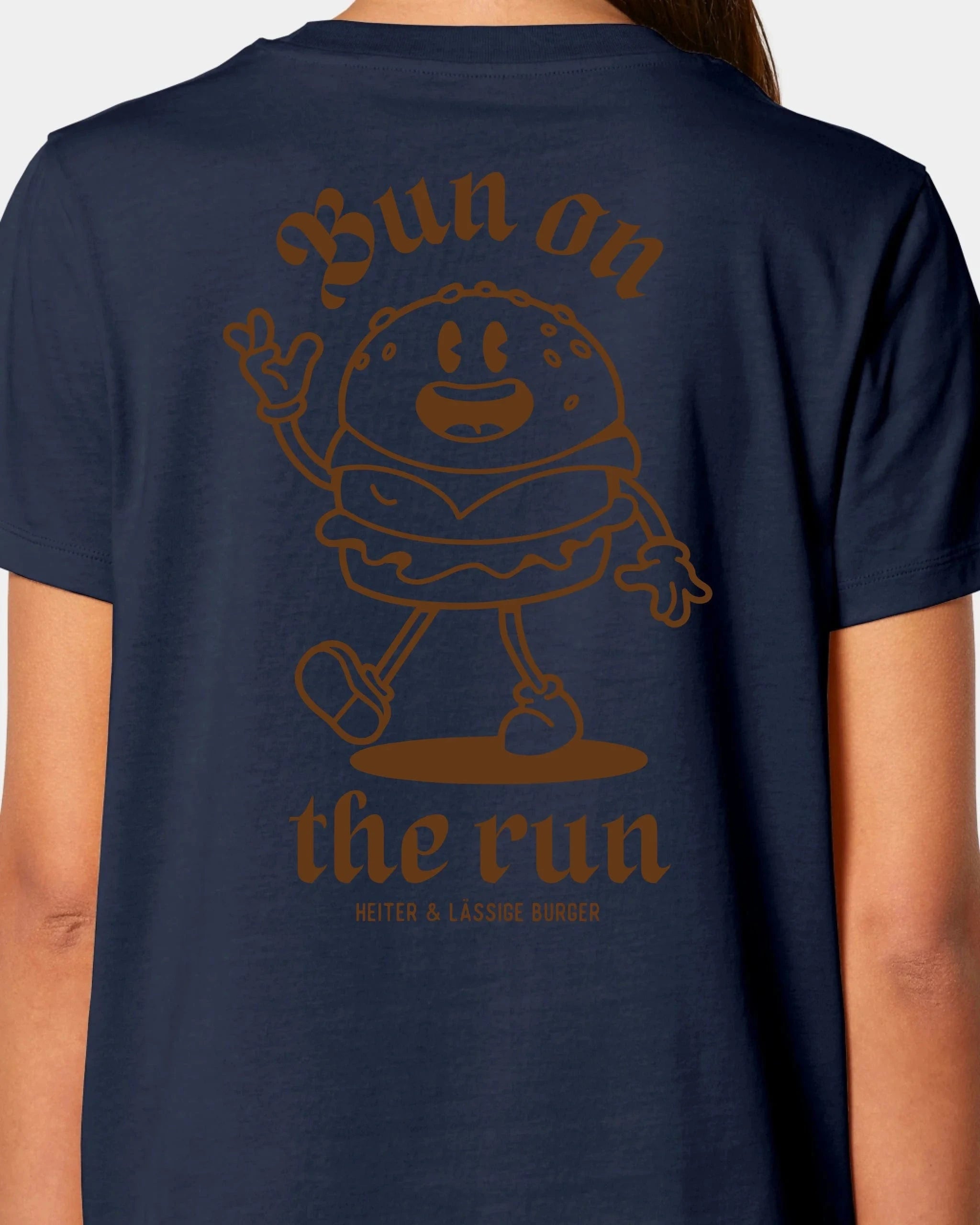 Schmidt Digitaldruck GmbH T-Shirt "Bun on the run" Damen / French Navy / XS - aus nachhaltiger und fairer Produktion