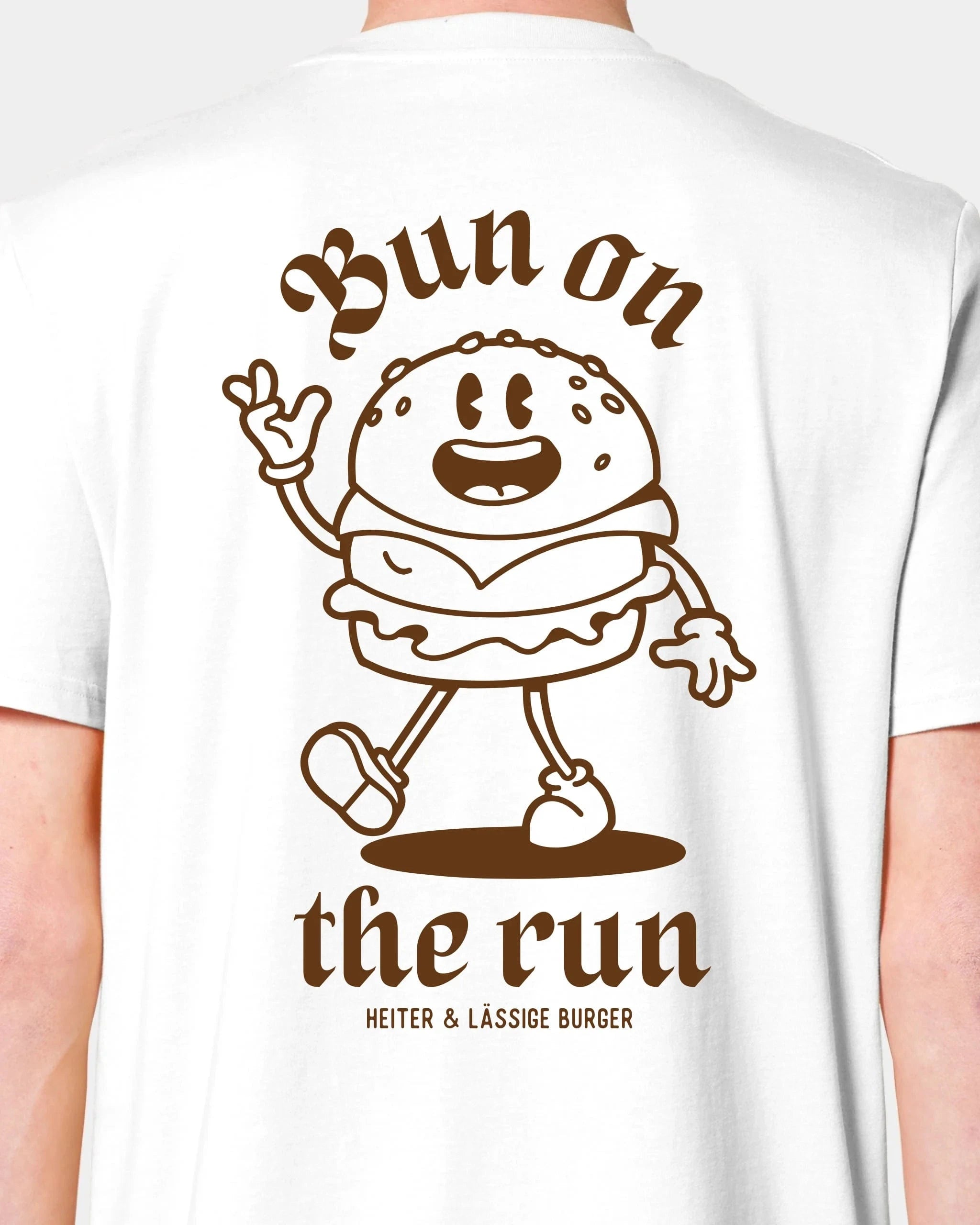 Schmidt Digitaldruck GmbH T-Shirt "Bun on the run" Unisex / Weiß / XXS - aus nachhaltiger und fairer Produktion