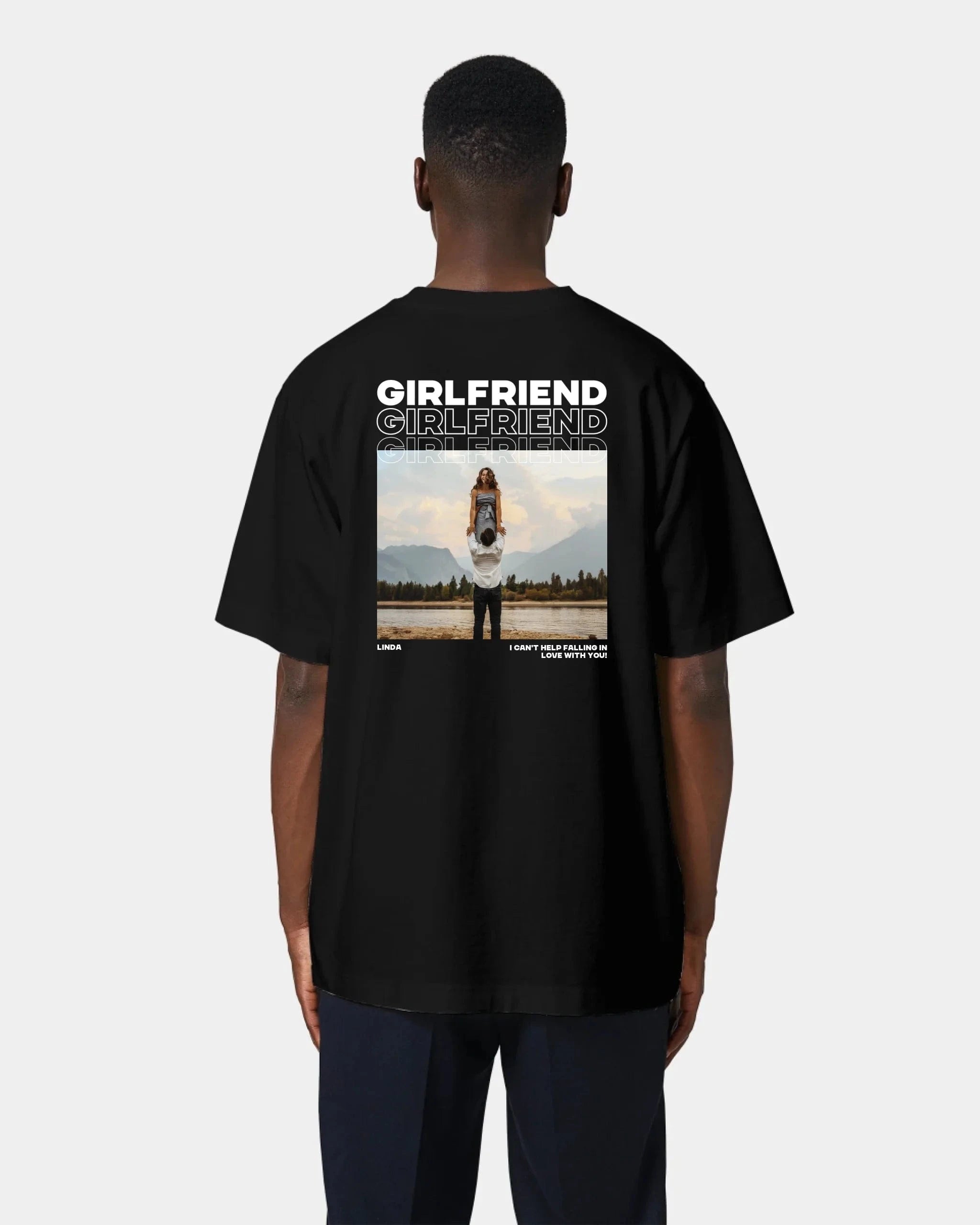 Schmidt Digitaldruck GmbH T-Shirt "Couple" Oversized / Schwarz / XXS - aus nachhaltiger und fairer Produktion