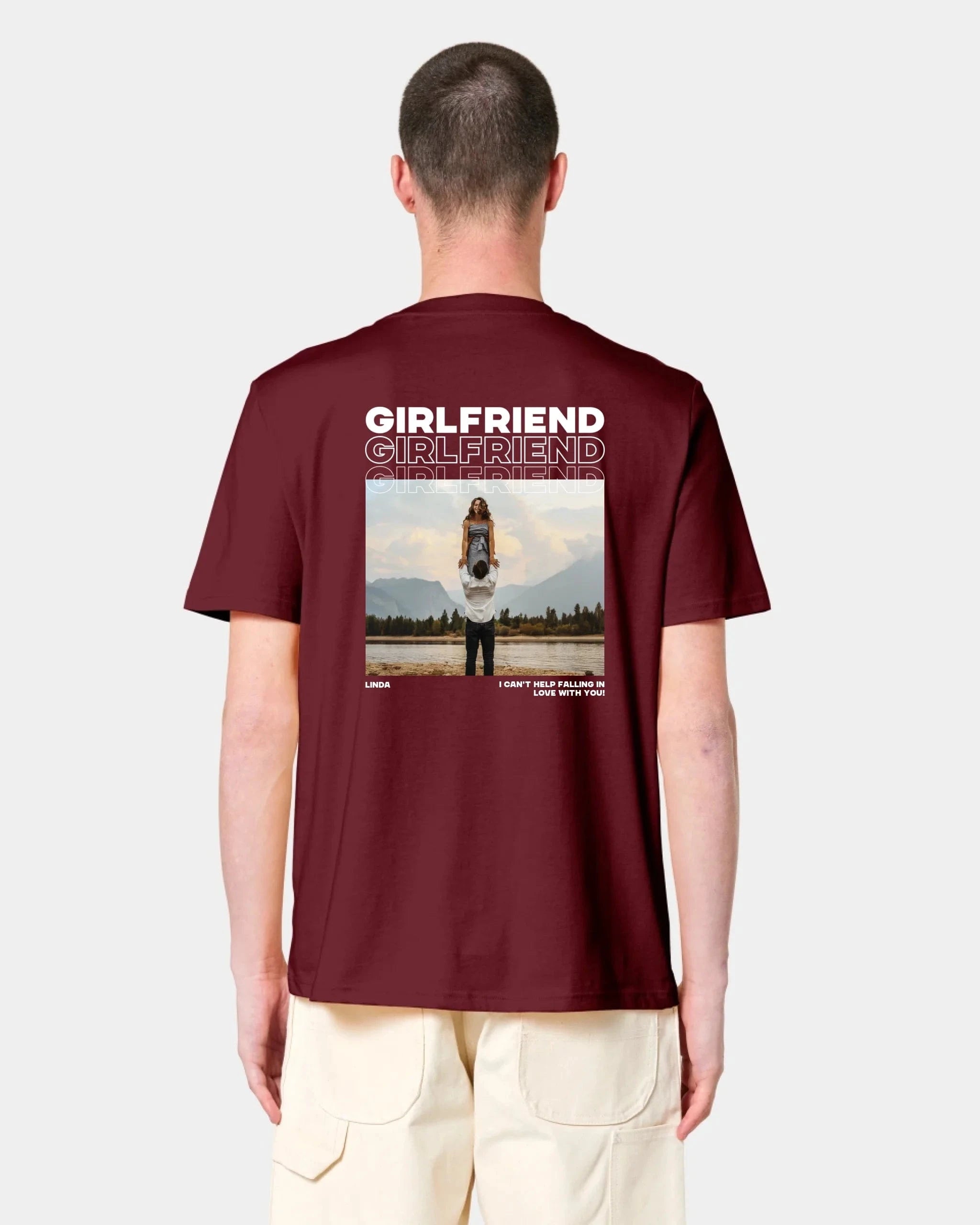 Schmidt Digitaldruck GmbH T-Shirt "Couple" Unisex / Burgundy / M - aus nachhaltiger und fairer Produktion
