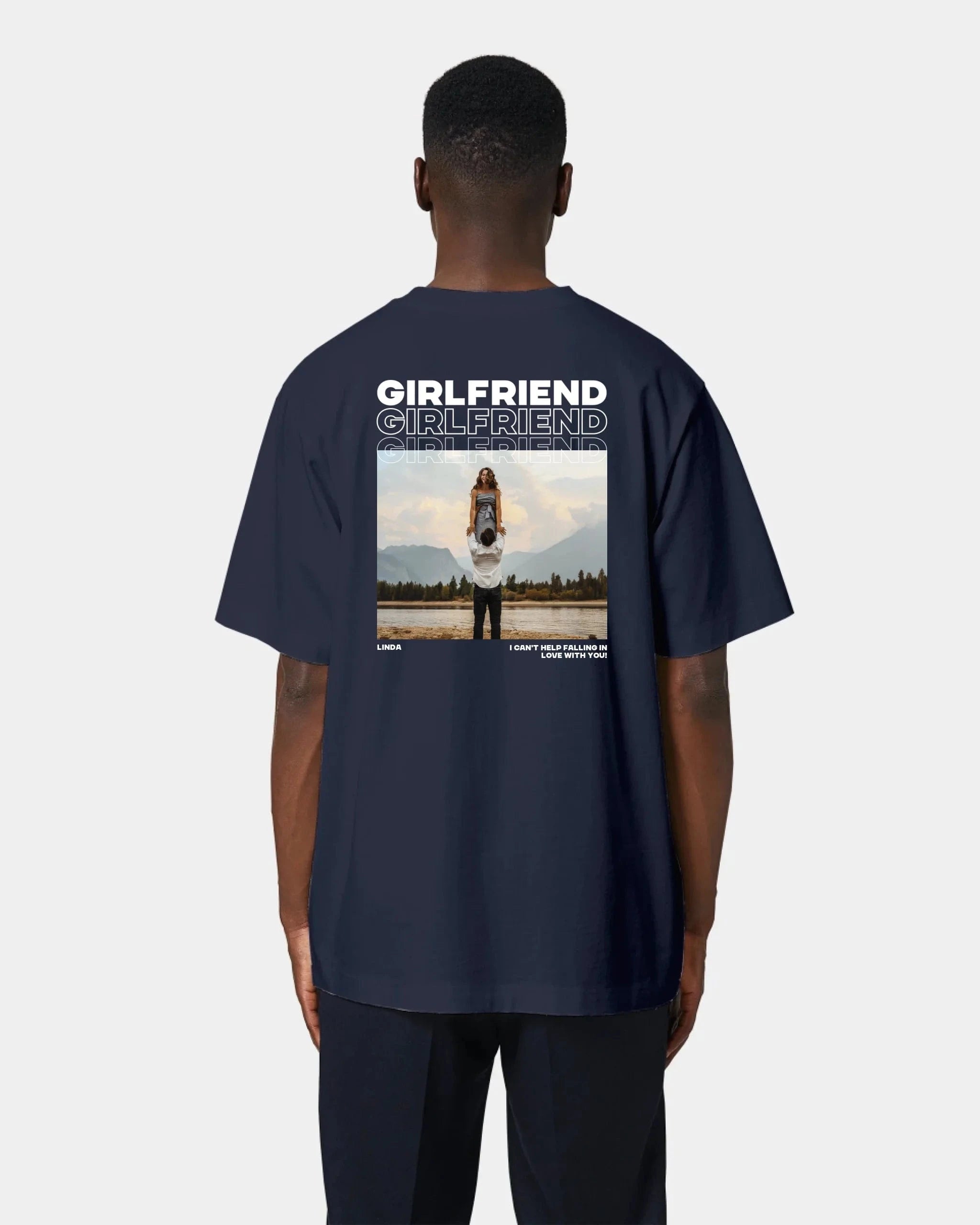 Schmidt Digitaldruck GmbH T-Shirt "Couple" Oversized / French Navy / XXS - aus nachhaltiger und fairer Produktion