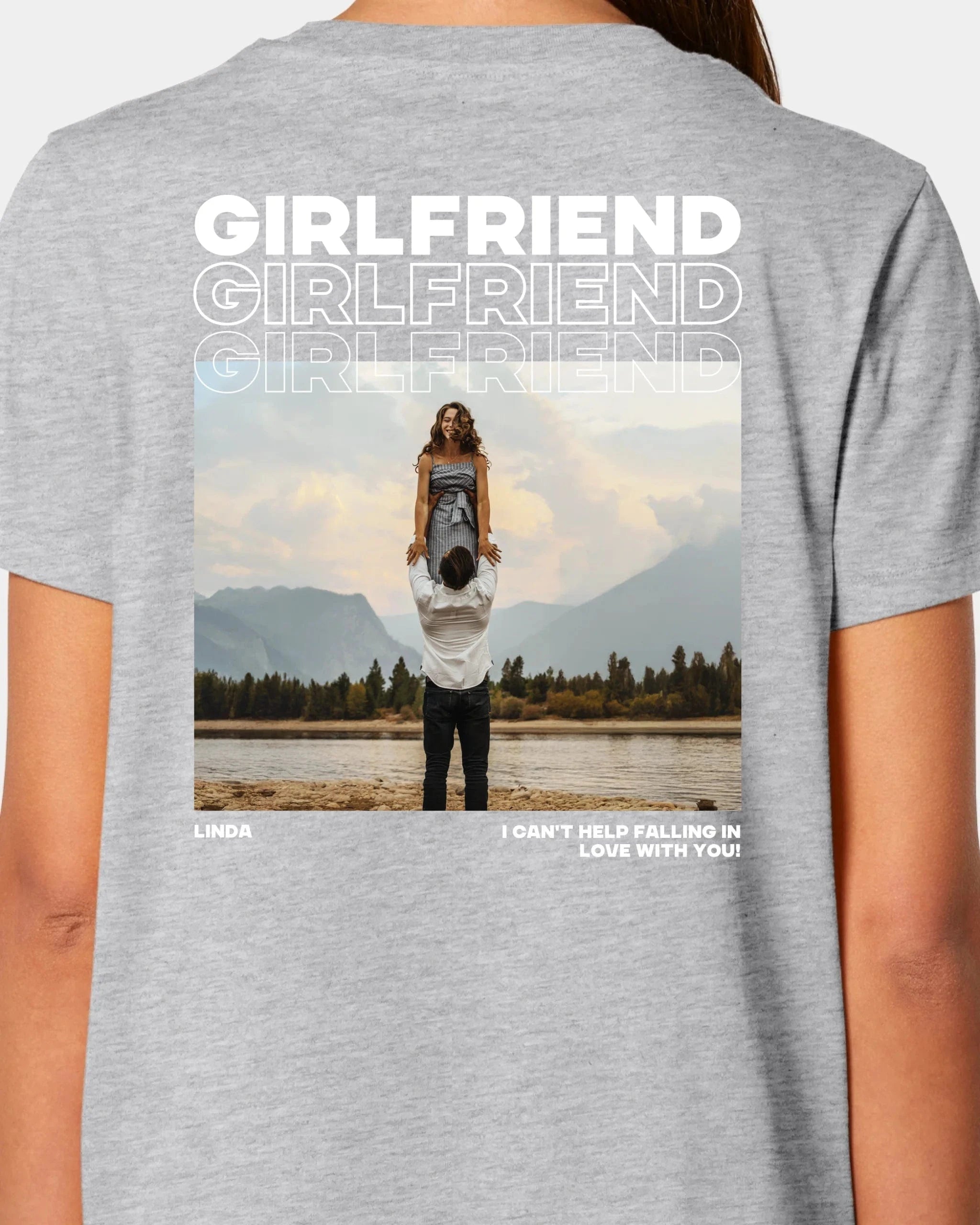 Schmidt Digitaldruck GmbH T-Shirt "Couple" Damen / Heather Grey / XS - aus nachhaltiger und fairer Produktion