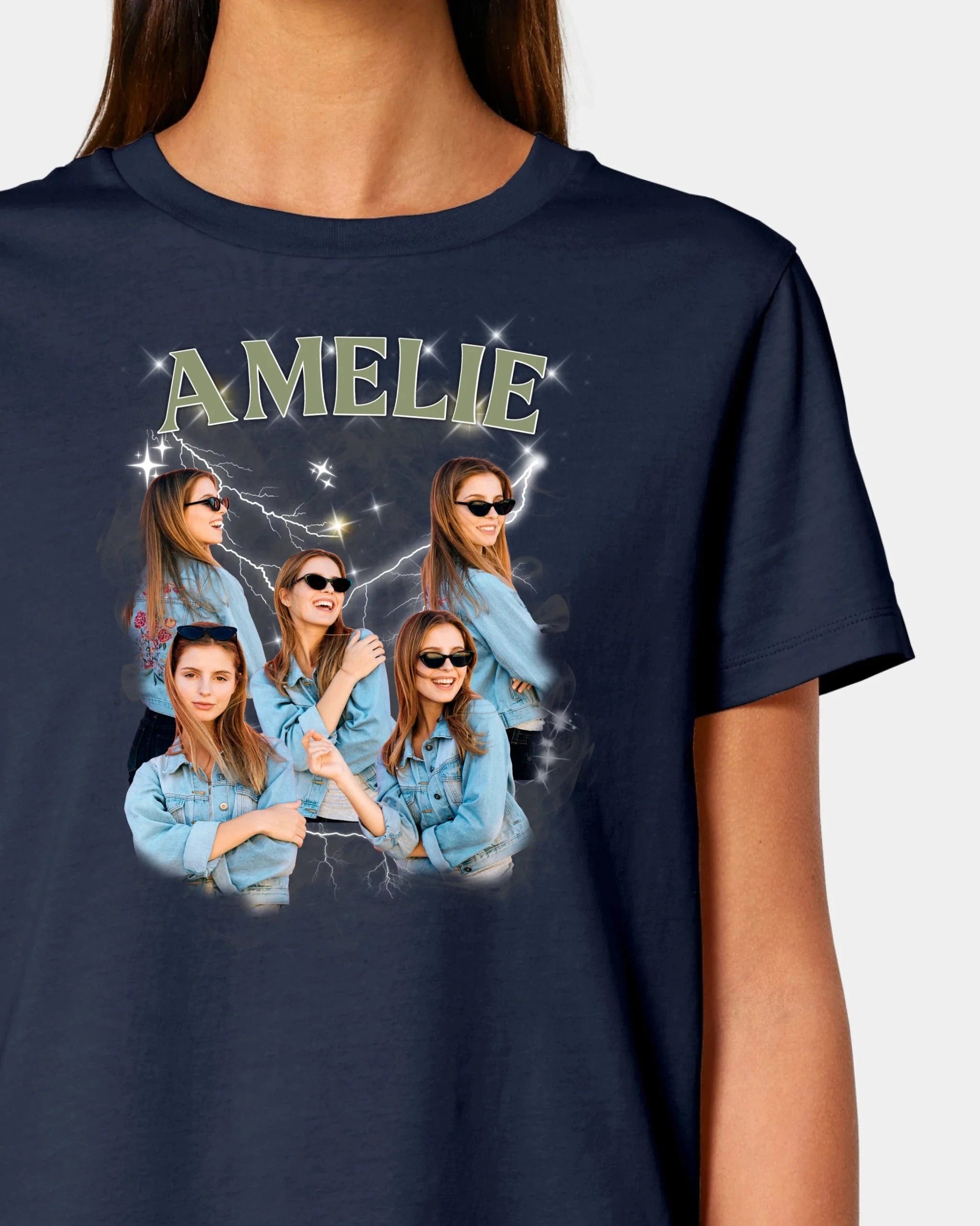 Schmidt Digitaldruck GmbH T-Shirt "Custom Bootleg" Damen / French Navy / XS - aus nachhaltiger und fairer Produktion