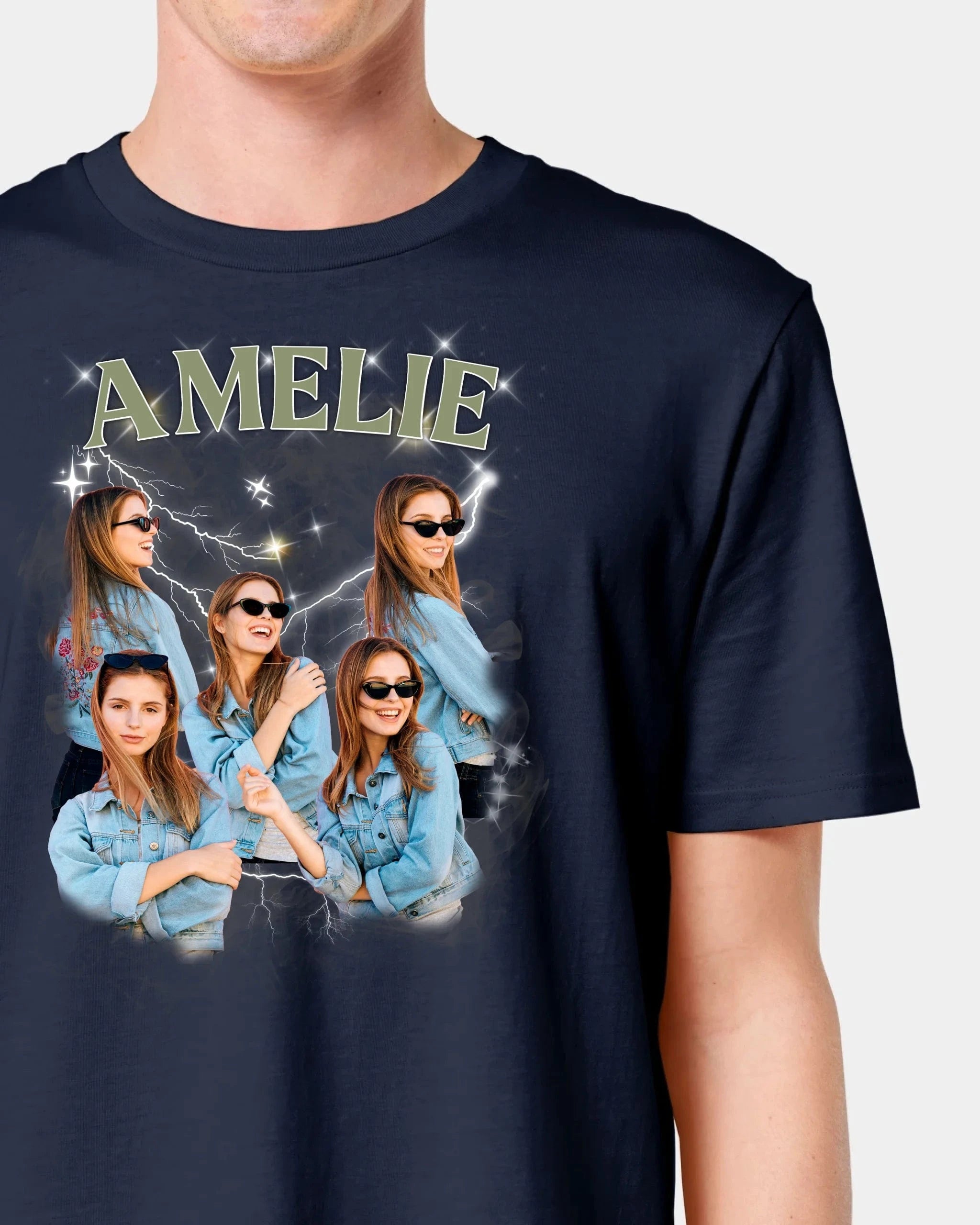 Schmidt Digitaldruck GmbH T-Shirt "Custom Bootleg" Unisex / French Navy / XXS - aus nachhaltiger und fairer Produktion