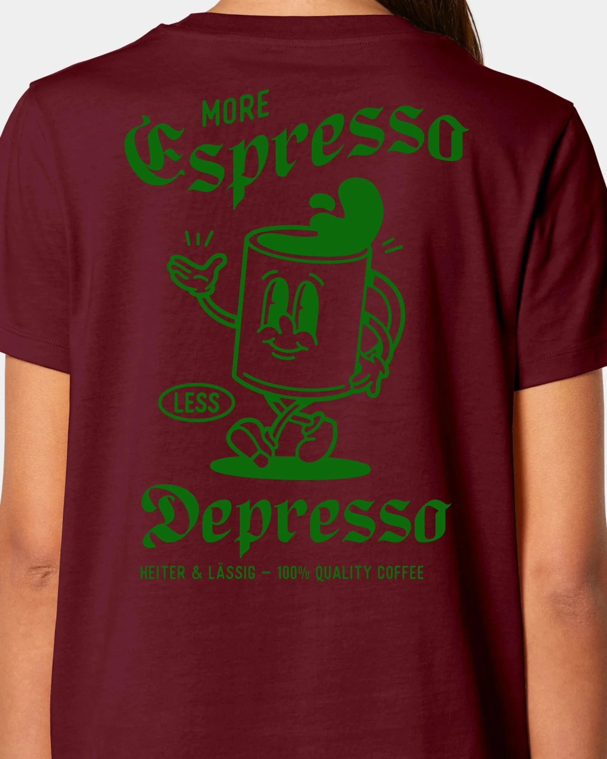 Schmidt Digitaldruck GmbH T-Shirt "Espresso" Damen / Burgundy / XS - aus nachhaltiger und fairer Produktion