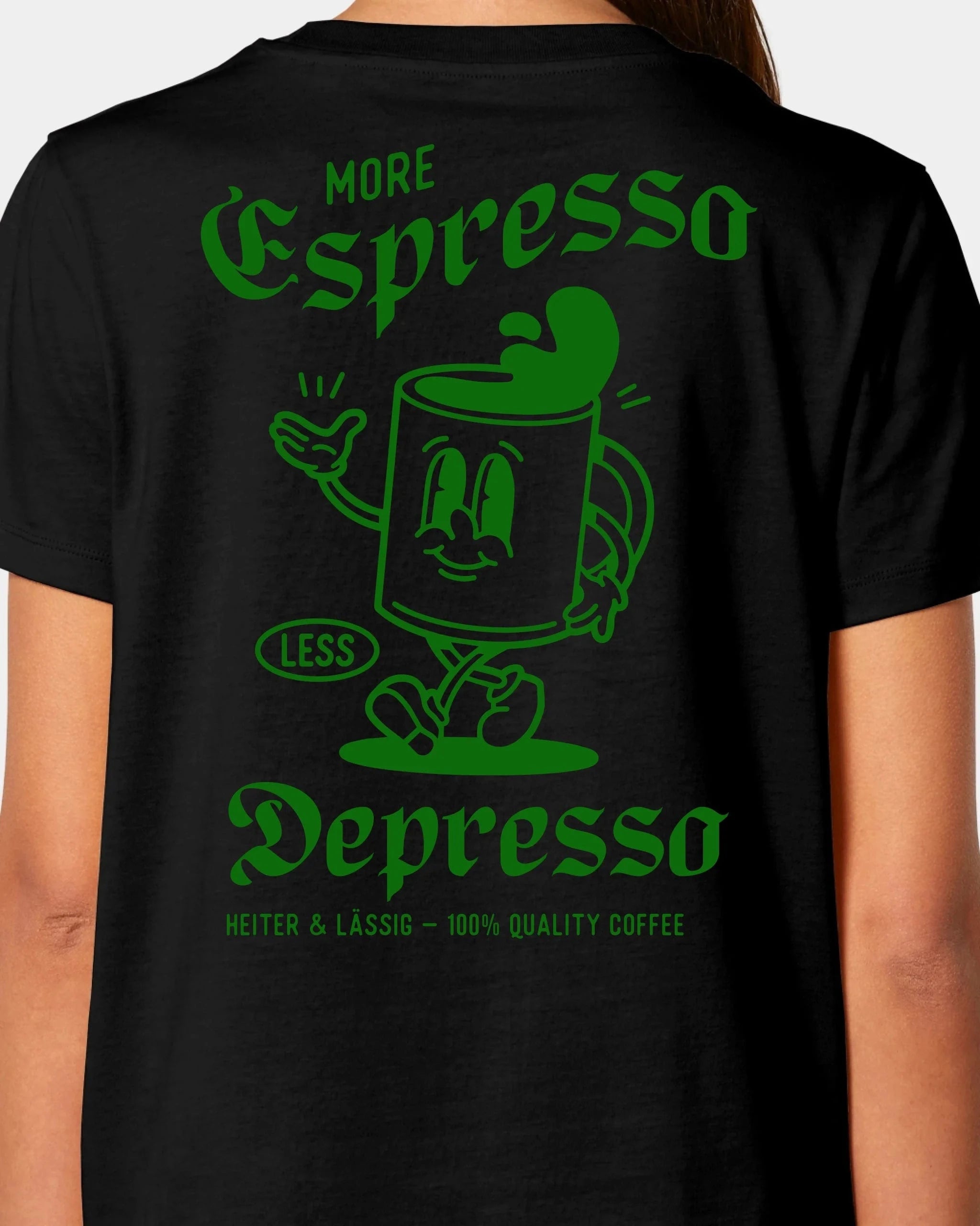 Schmidt Digitaldruck GmbH T-Shirt "Espresso" Damen / Schwarz / XS - aus nachhaltiger und fairer Produktion