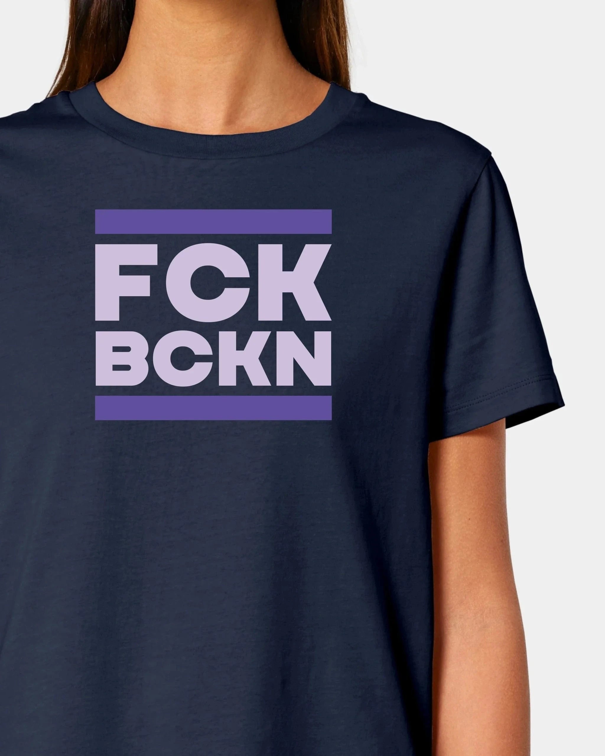 Schmidt Digitaldruck GmbH T-Shirt "FCK BCKN" Damen / French Navy / XS - aus nachhaltiger und fairer Produktion