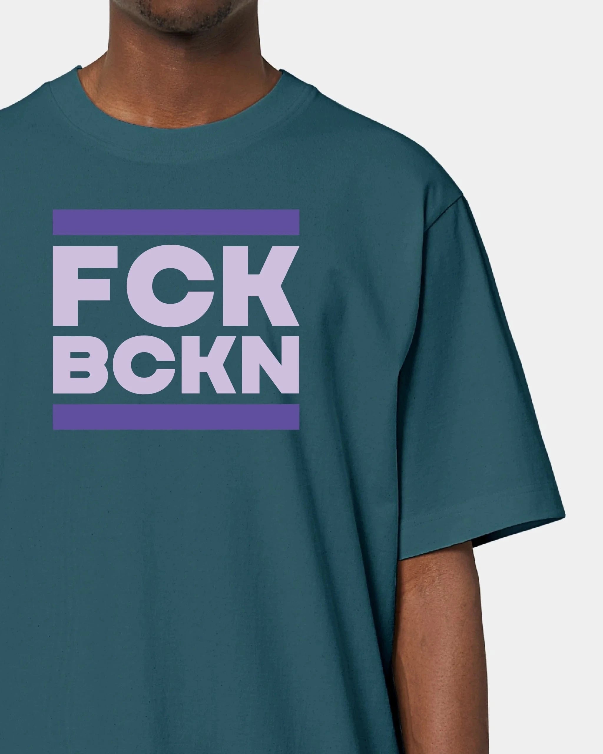 Schmidt Digitaldruck GmbH T-Shirt "FCK BCKN" Oversized / Stargazer / XXS - aus nachhaltiger und fairer Produktion