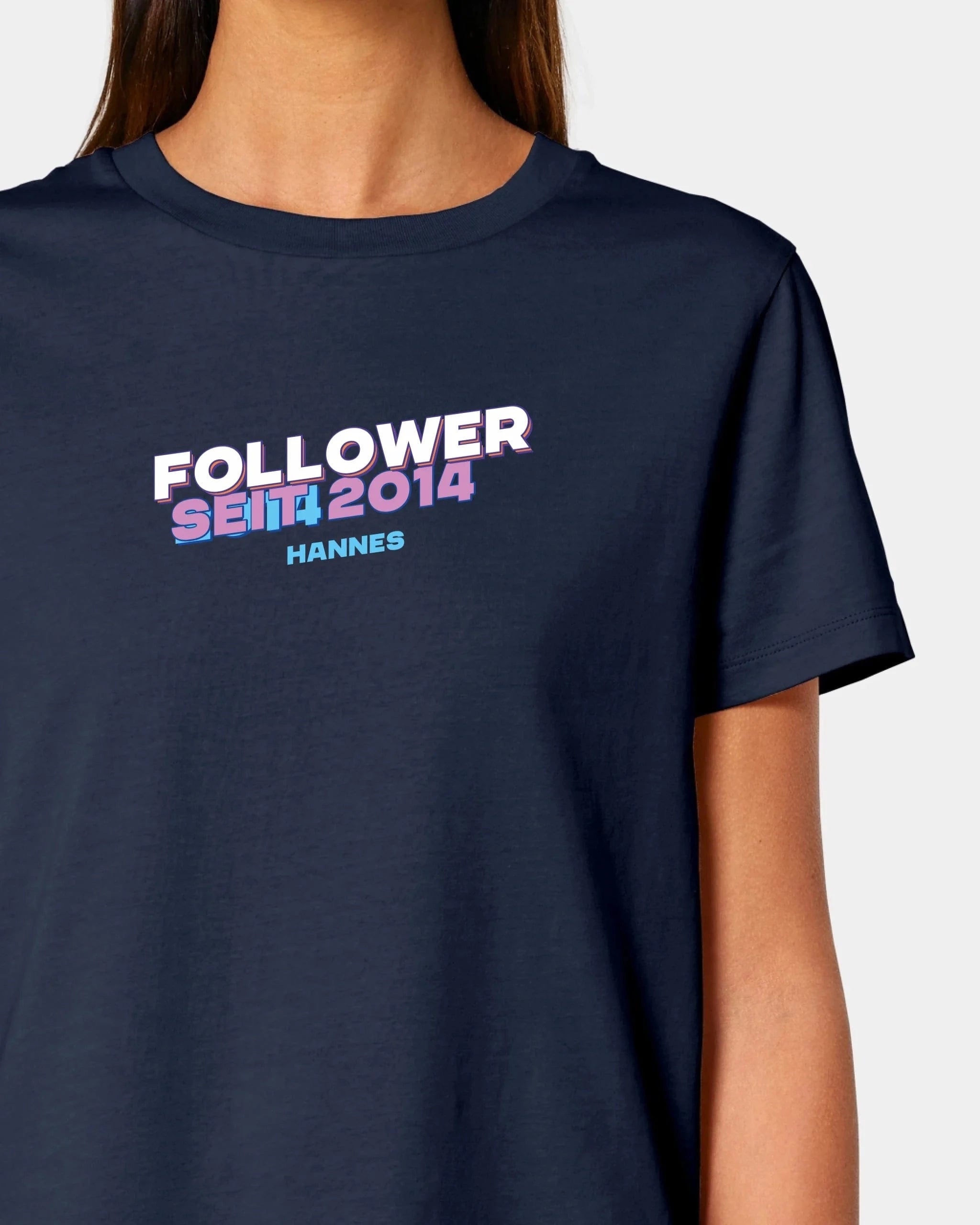 Schmidt Digitaldruck GmbH T-Shirt "Follower" Damen / French Navy / XS - aus nachhaltiger und fairer Produktion