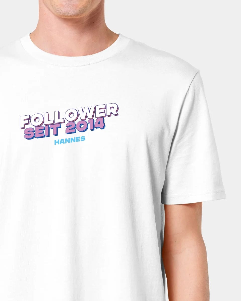 Projekt T-Shirt "Follower" Unisex / Weiß / XXS - aus nachhaltiger und fairer Produktion