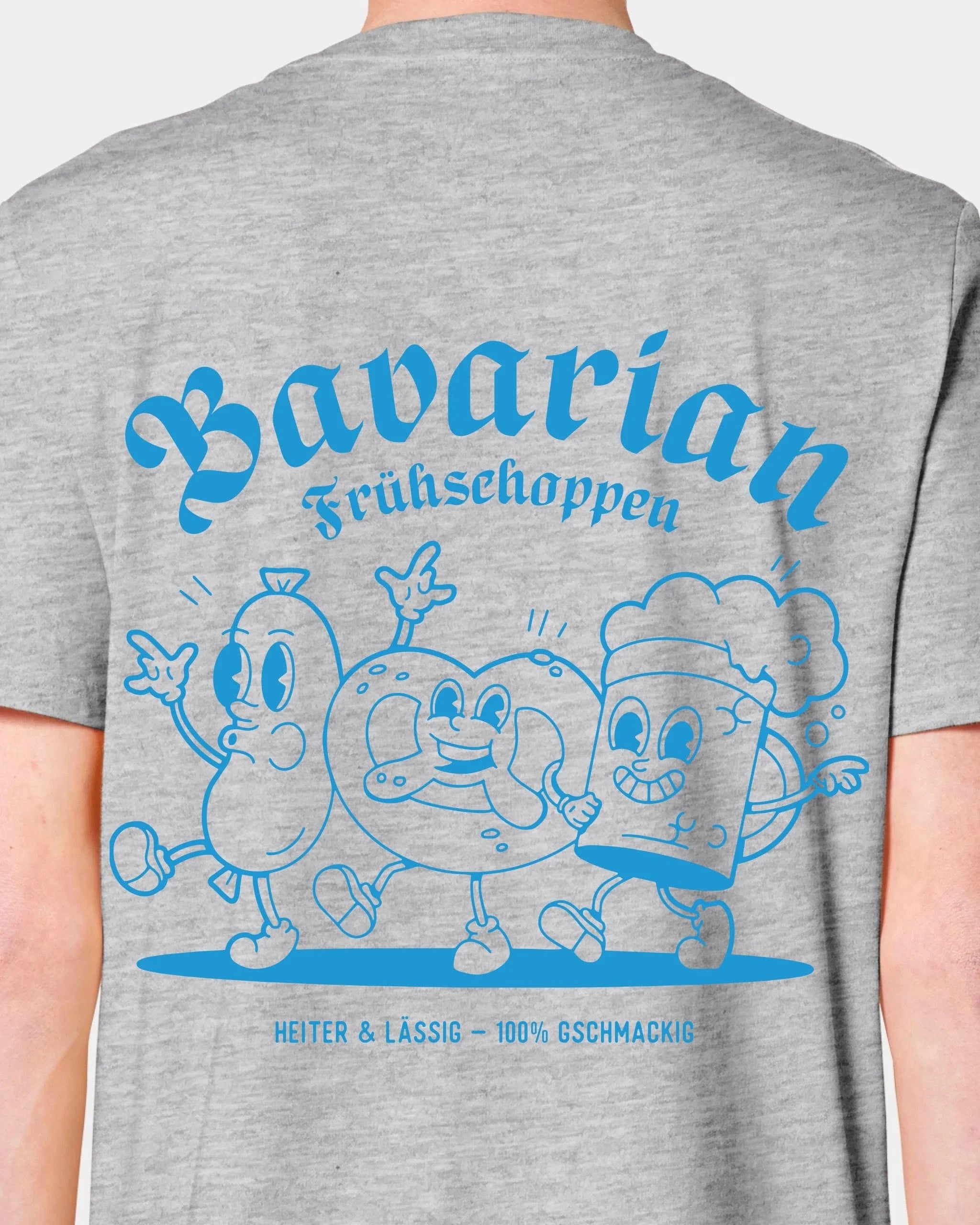 Schmidt Digitaldruck GmbH T-Shirt "Frühschoppen" Unisex / Heather Grey / XXS - aus nachhaltiger und fairer Produktion