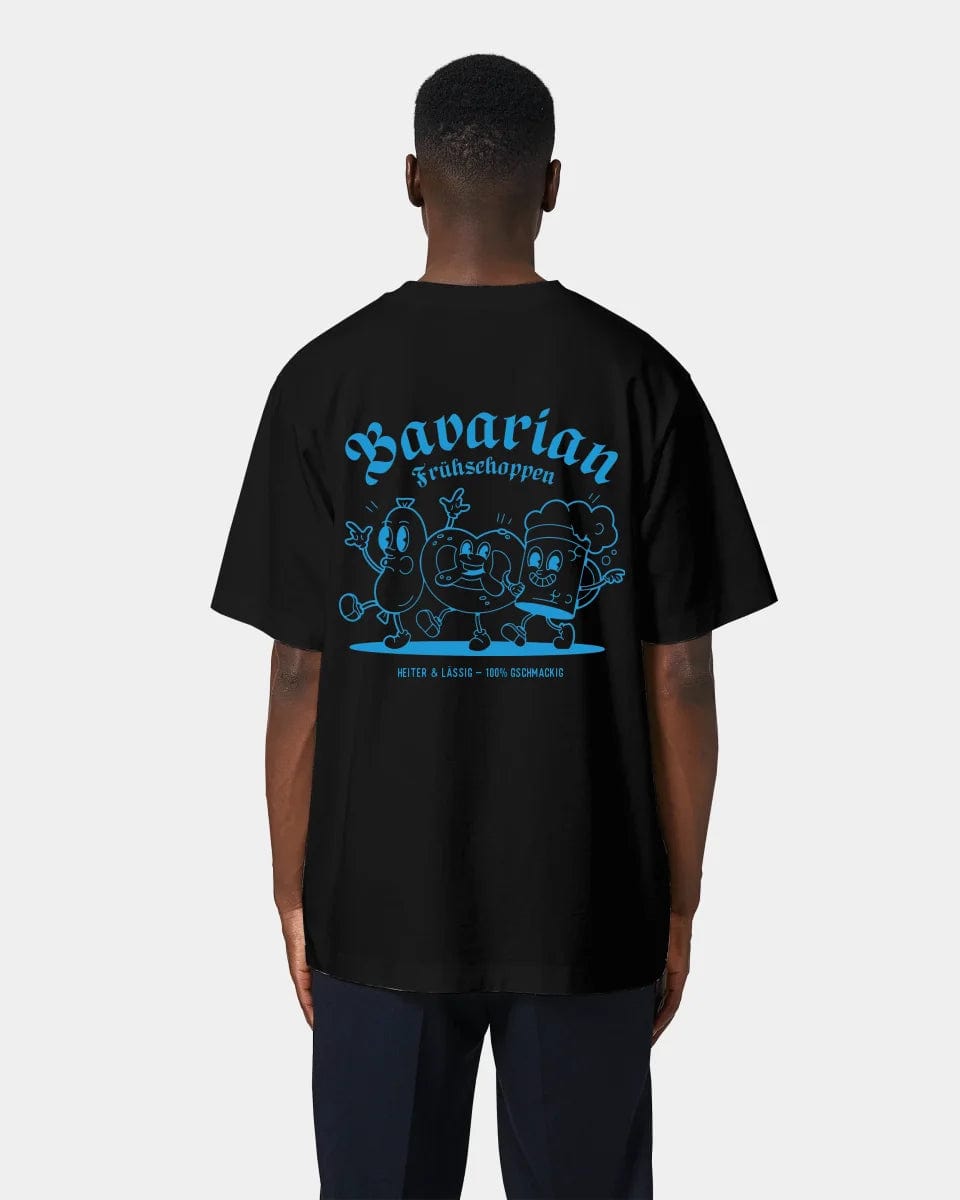HEITER & LÄSSIG T-Shirt "Frühschoppen" Oversized / Schwarz / XXS - aus nachhaltiger und fairer Produktion