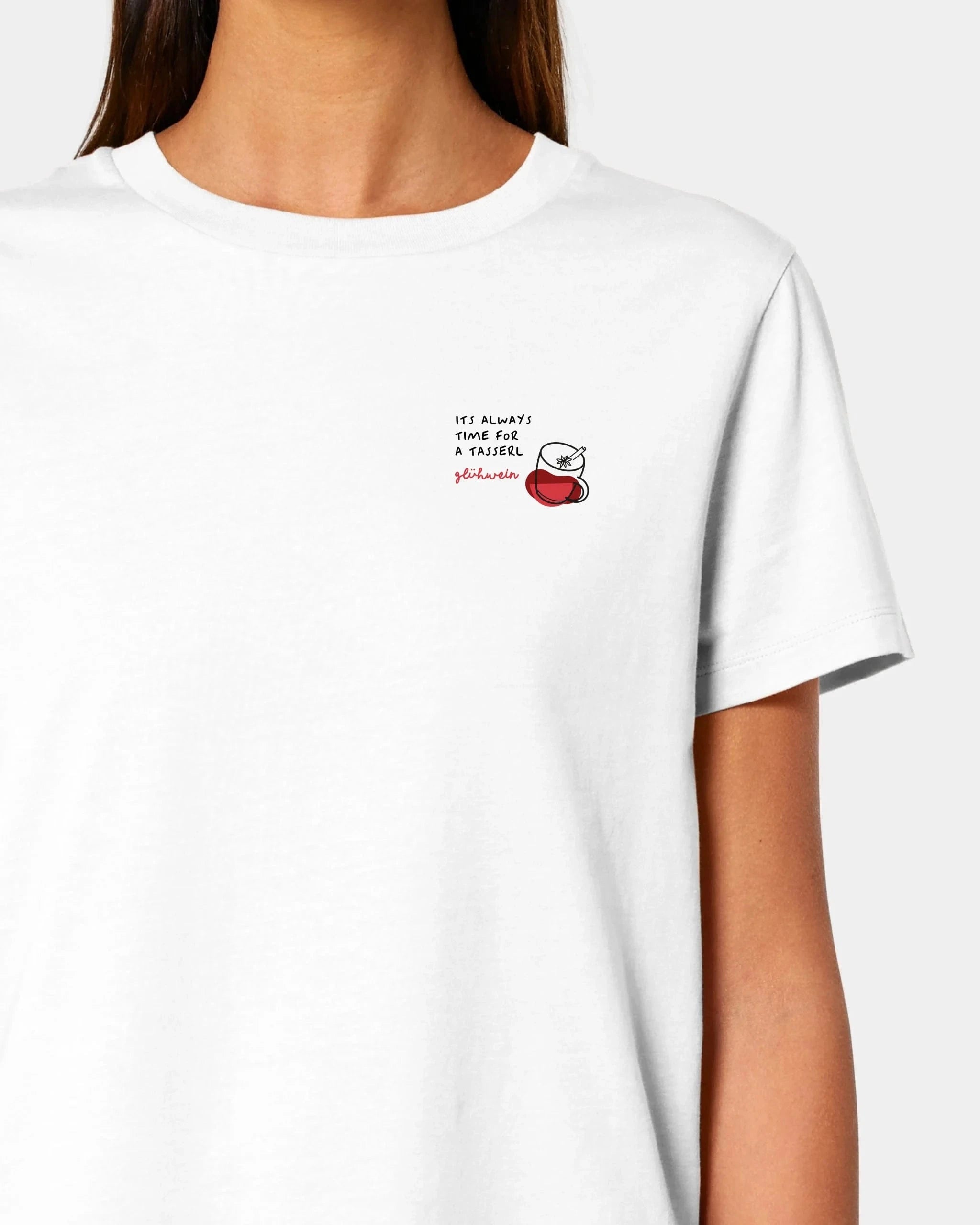 Schmidt Digitaldruck GmbH T-Shirt "Glühwein" Damen / Weiß / XS - aus nachhaltiger und fairer Produktion