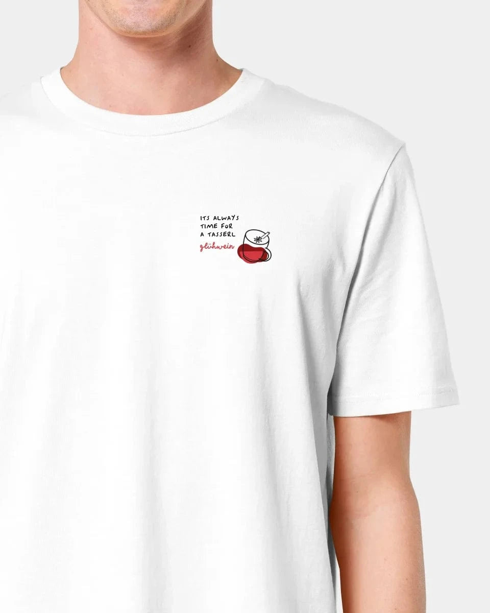 Schmidt Digitaldruck GmbH T-Shirt "Glühwein" Unisex / Weiß / XXS - aus nachhaltiger und fairer Produktion