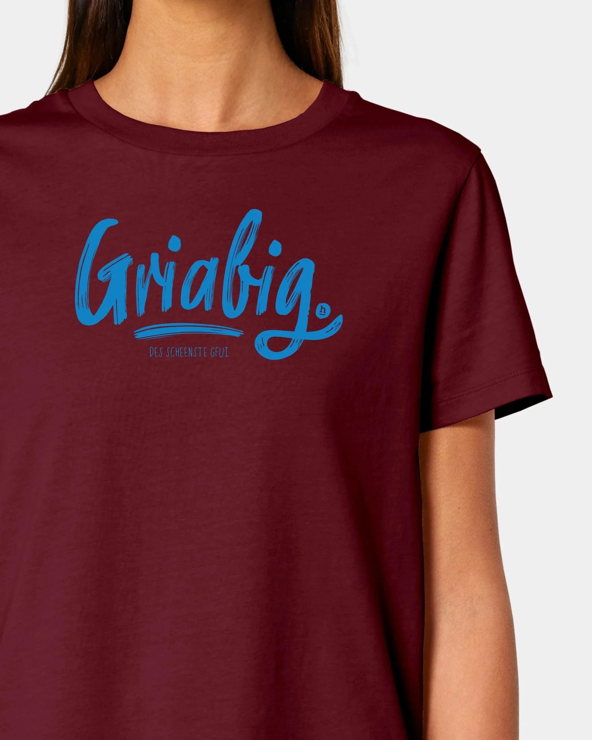 Schmidt Digitaldruck GmbH T-Shirt "Griabig" Damen / Burgundy / XS - aus nachhaltiger und fairer Produktion