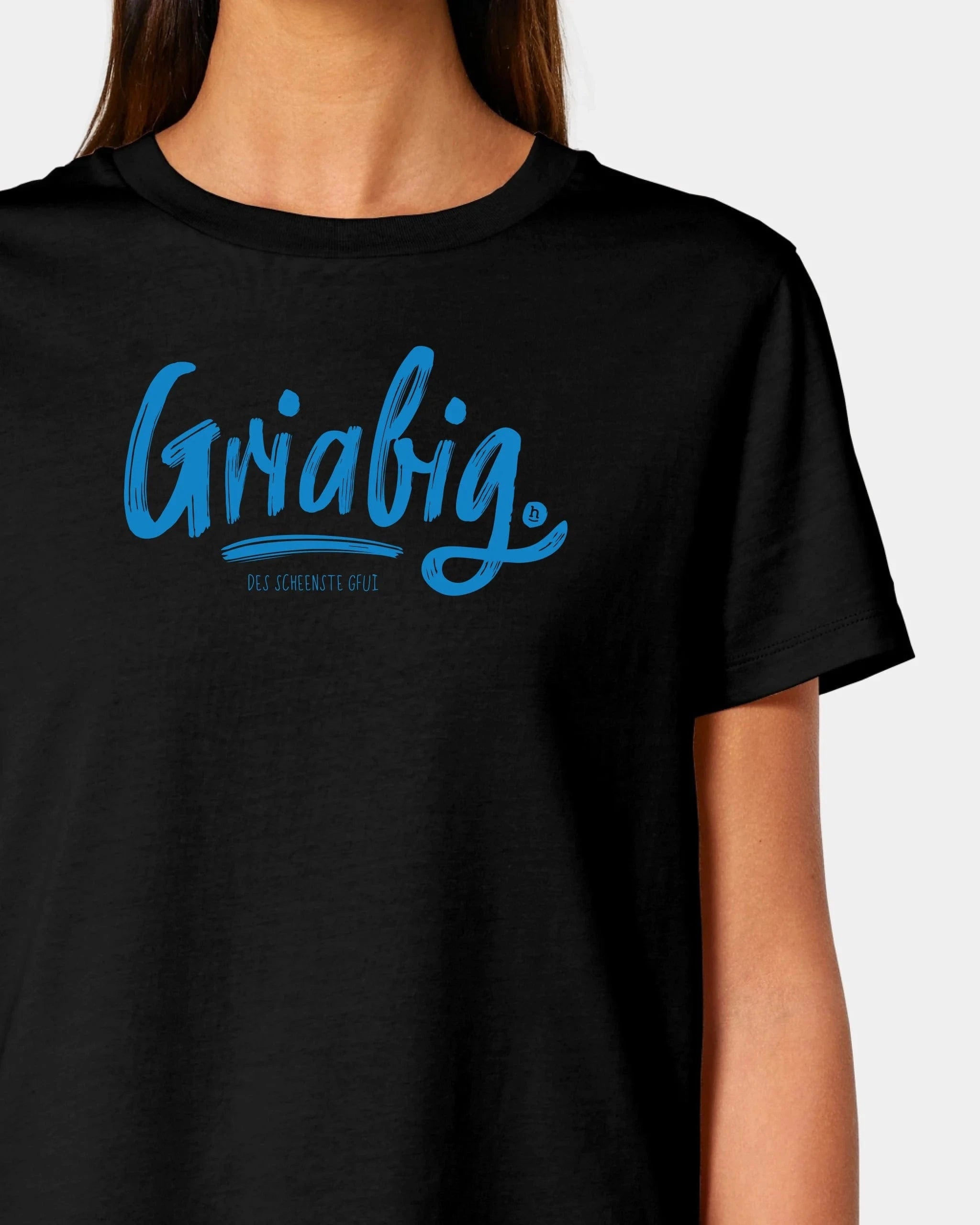 Schmidt Digitaldruck GmbH T-Shirt "Griabig" Damen / Schwarz / XS - aus nachhaltiger und fairer Produktion