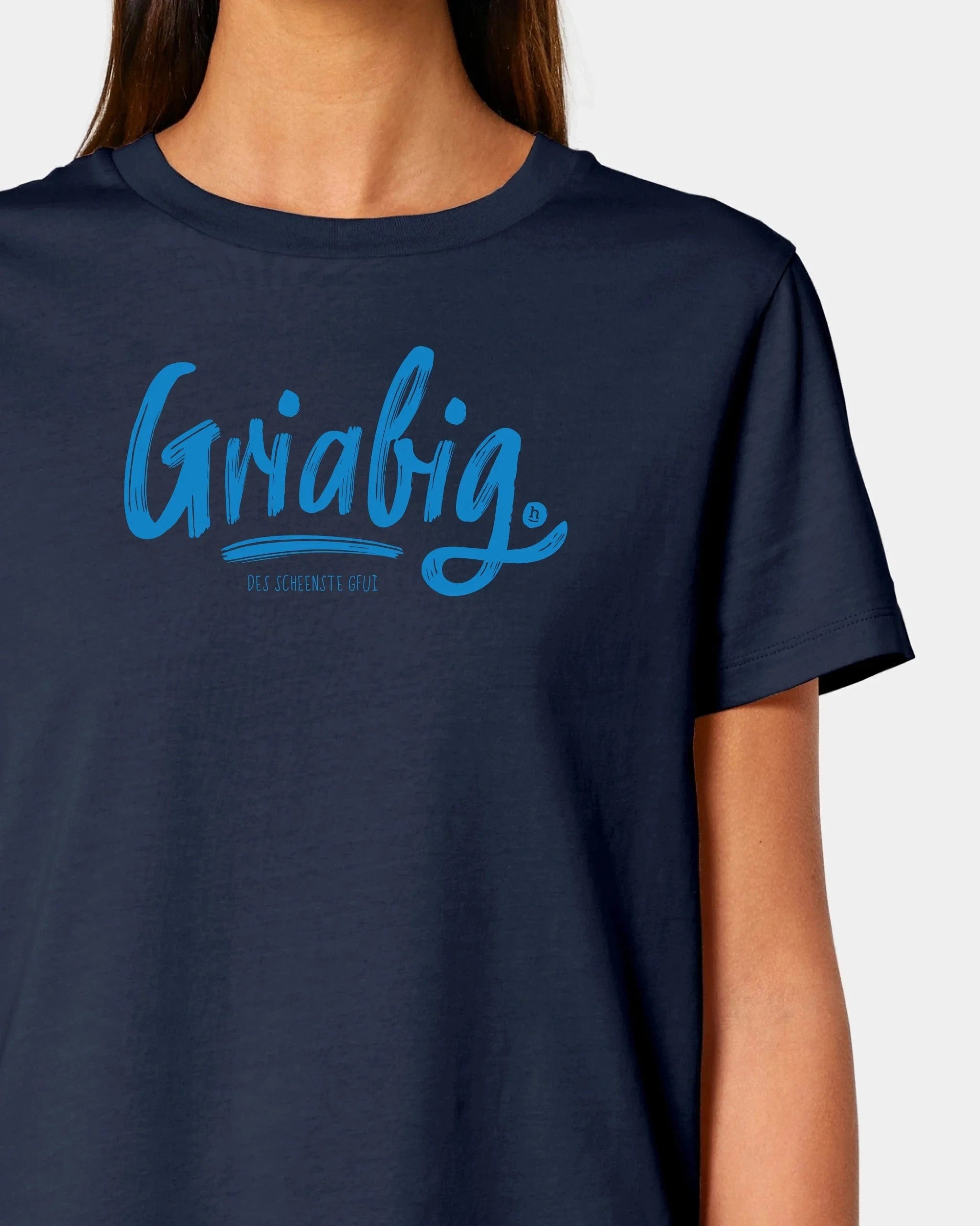 Schmidt Digitaldruck GmbH T-Shirt "Griabig" Damen / French Navy / XS - aus nachhaltiger und fairer Produktion