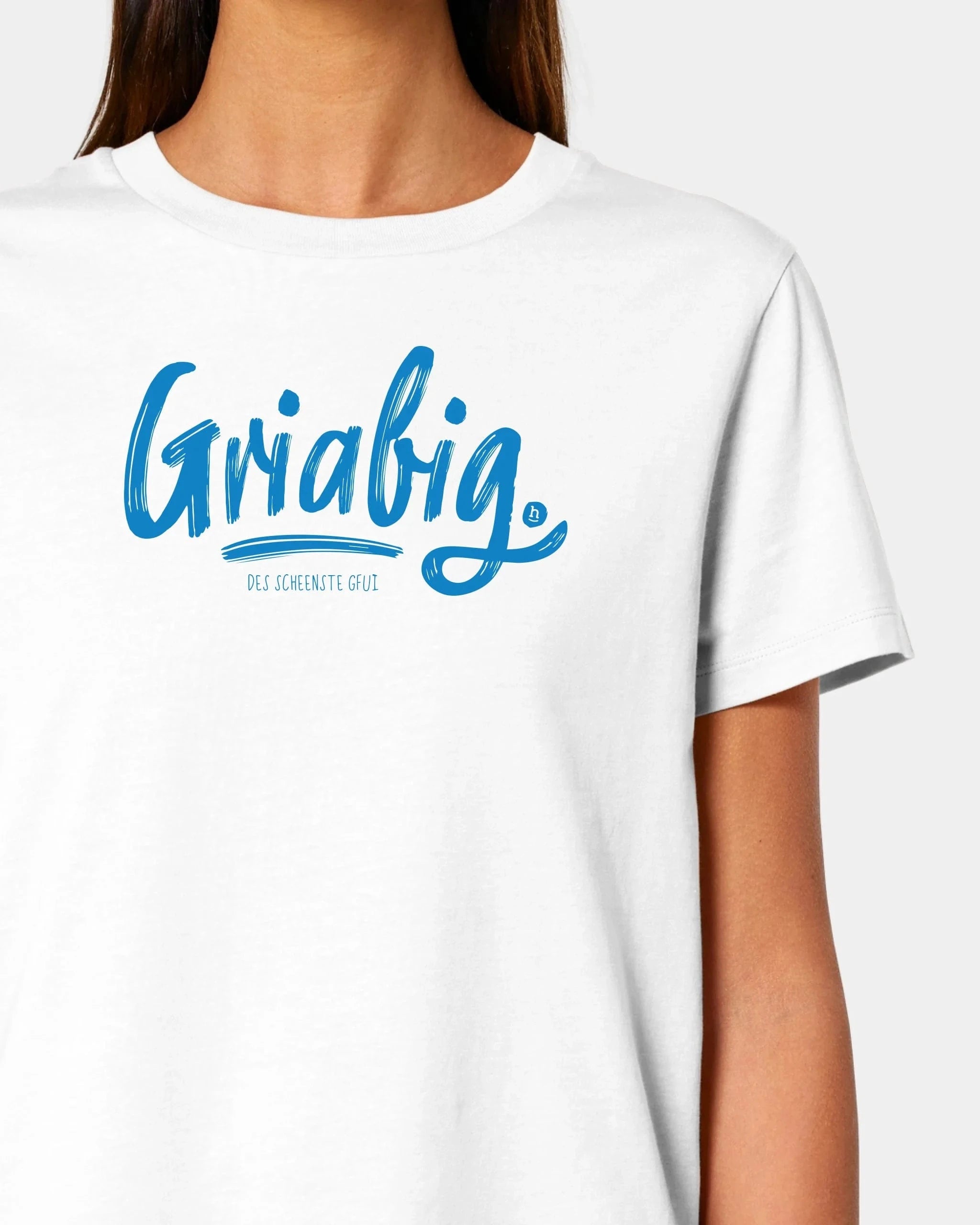 Schmidt Digitaldruck GmbH T-Shirt "Griabig" Damen / Weiß / XS - aus nachhaltiger und fairer Produktion
